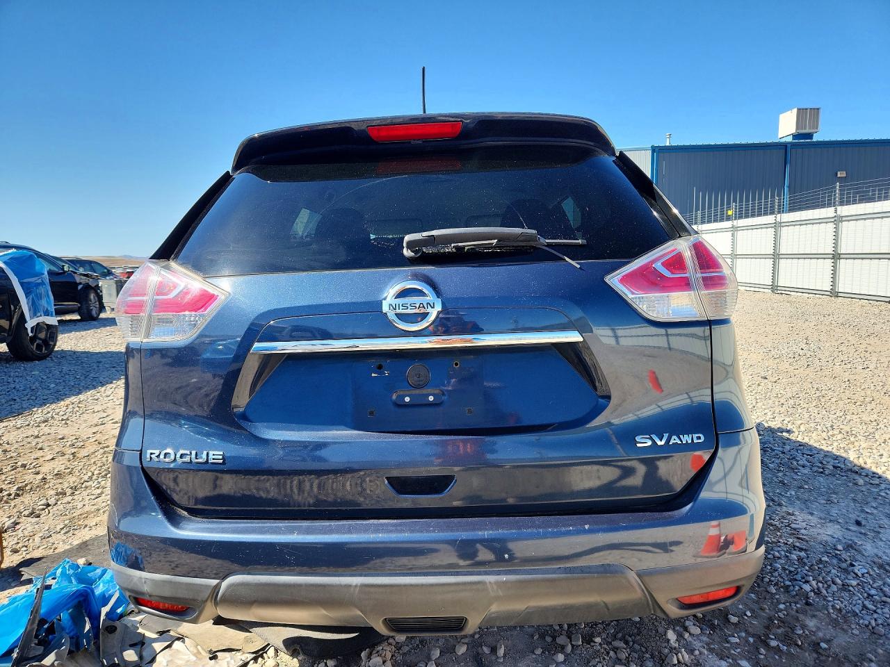 2015 Nissan Rogue Sv Blue vin: 5N1AT2MK5FC885785