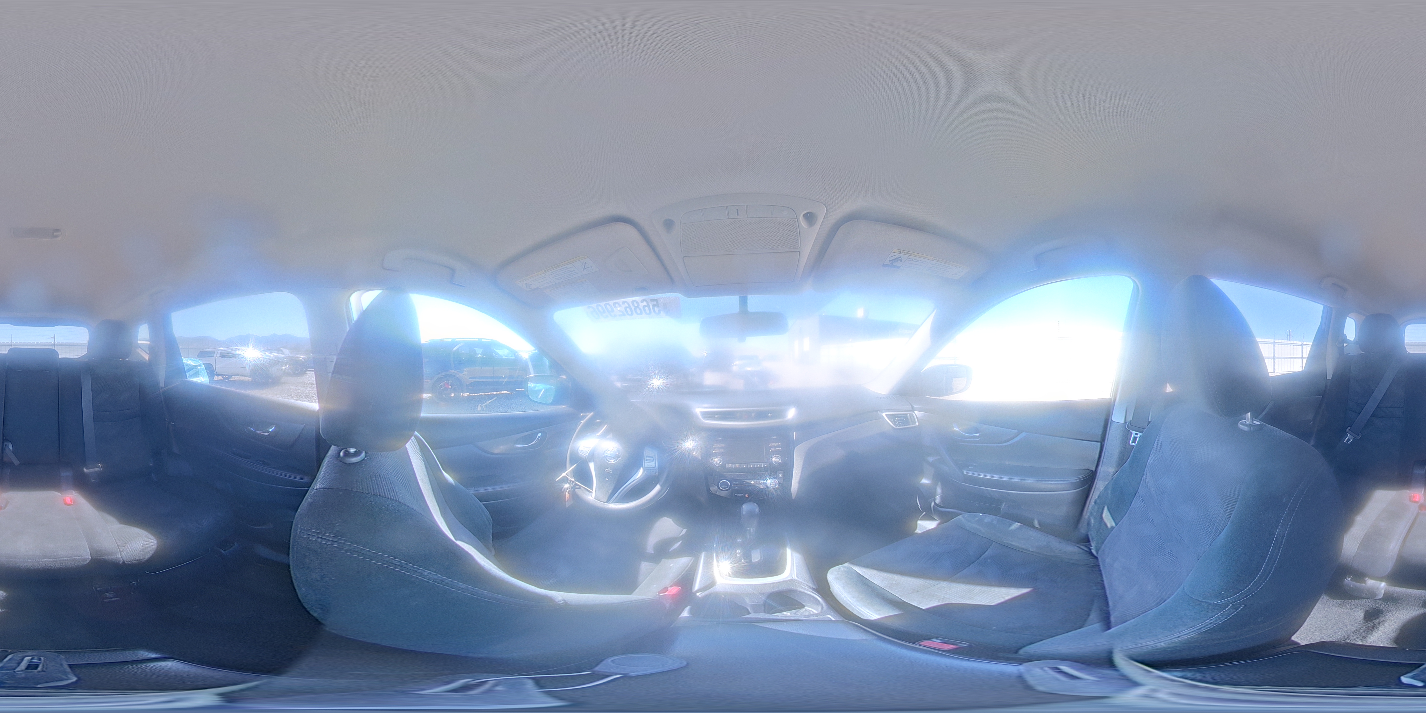 2015 Nissan Rogue Sv Blue vin: 5N1AT2MK5FC885785