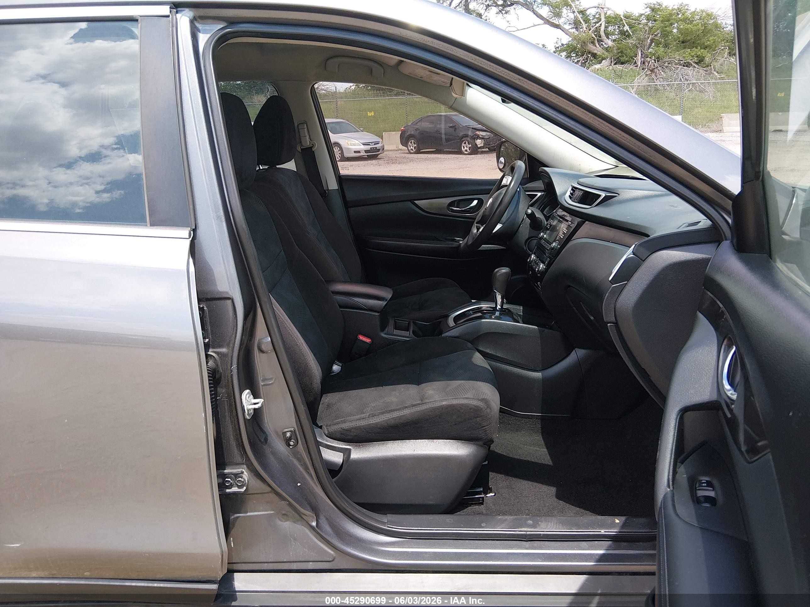 2014 Nissan Rogue Sv Gray vin: 5N1AT2MK6EC842748