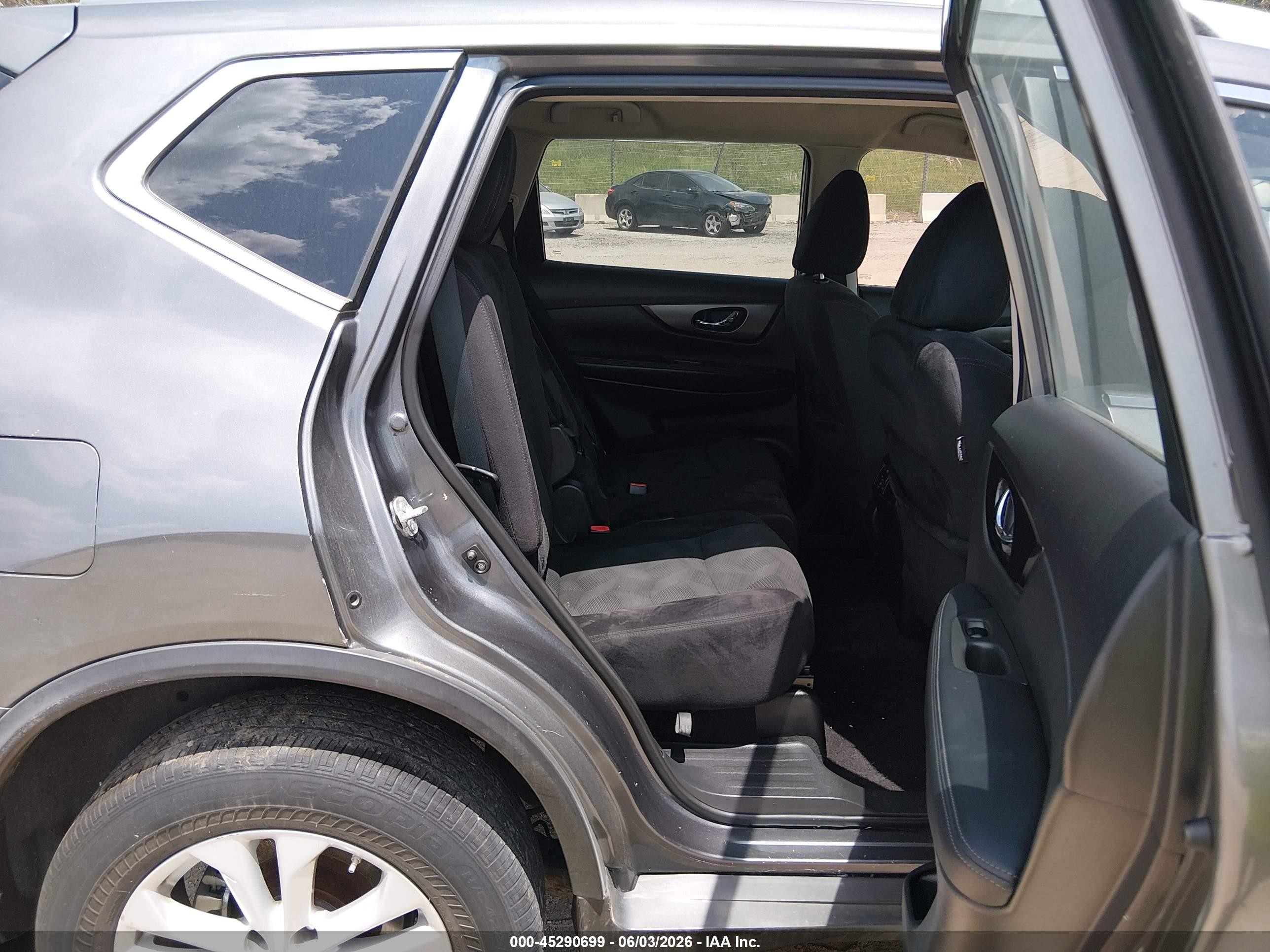 2014 Nissan Rogue Sv Gray vin: 5N1AT2MK6EC842748