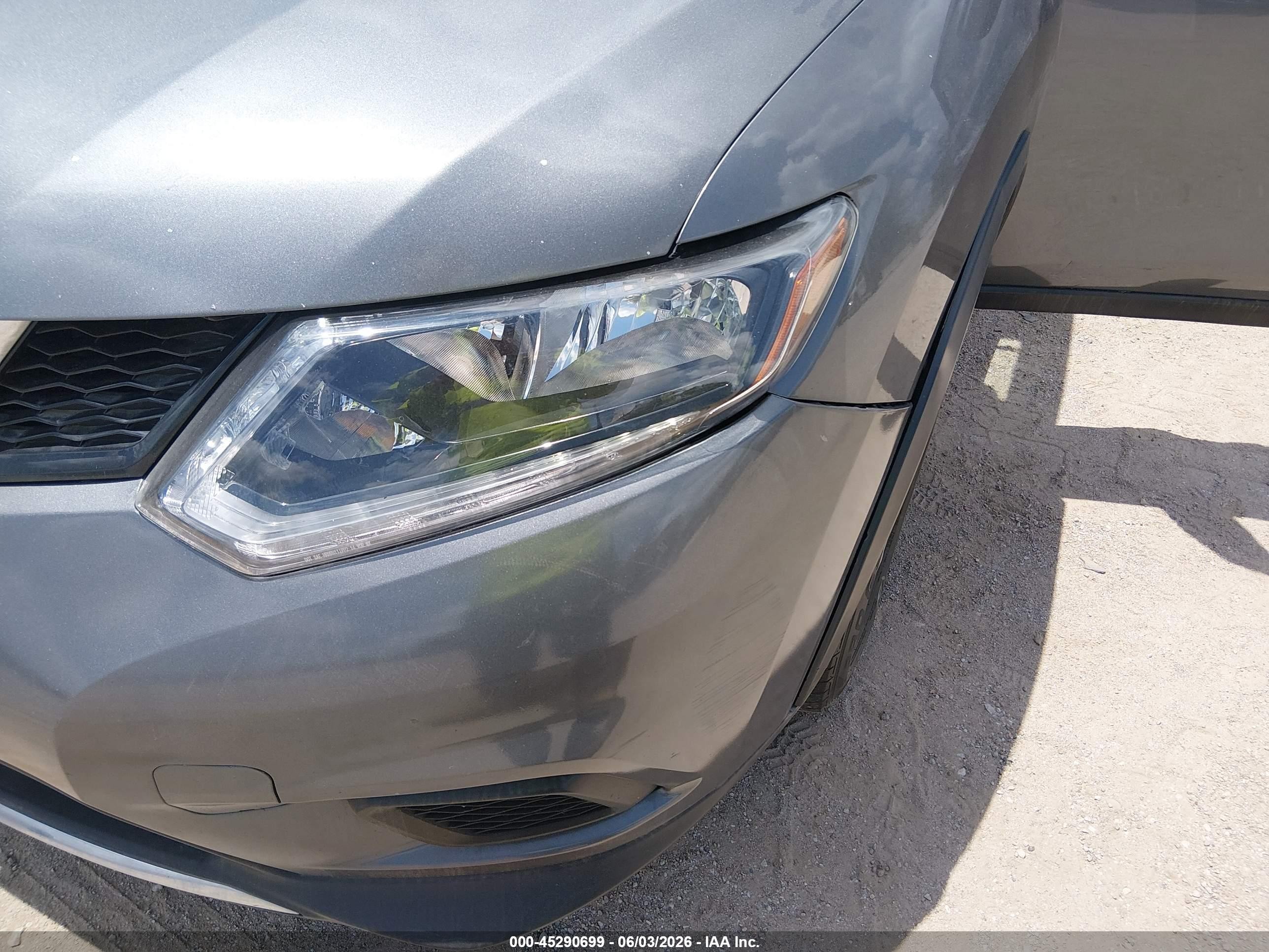 2014 Nissan Rogue Sv Gray vin: 5N1AT2MK6EC842748