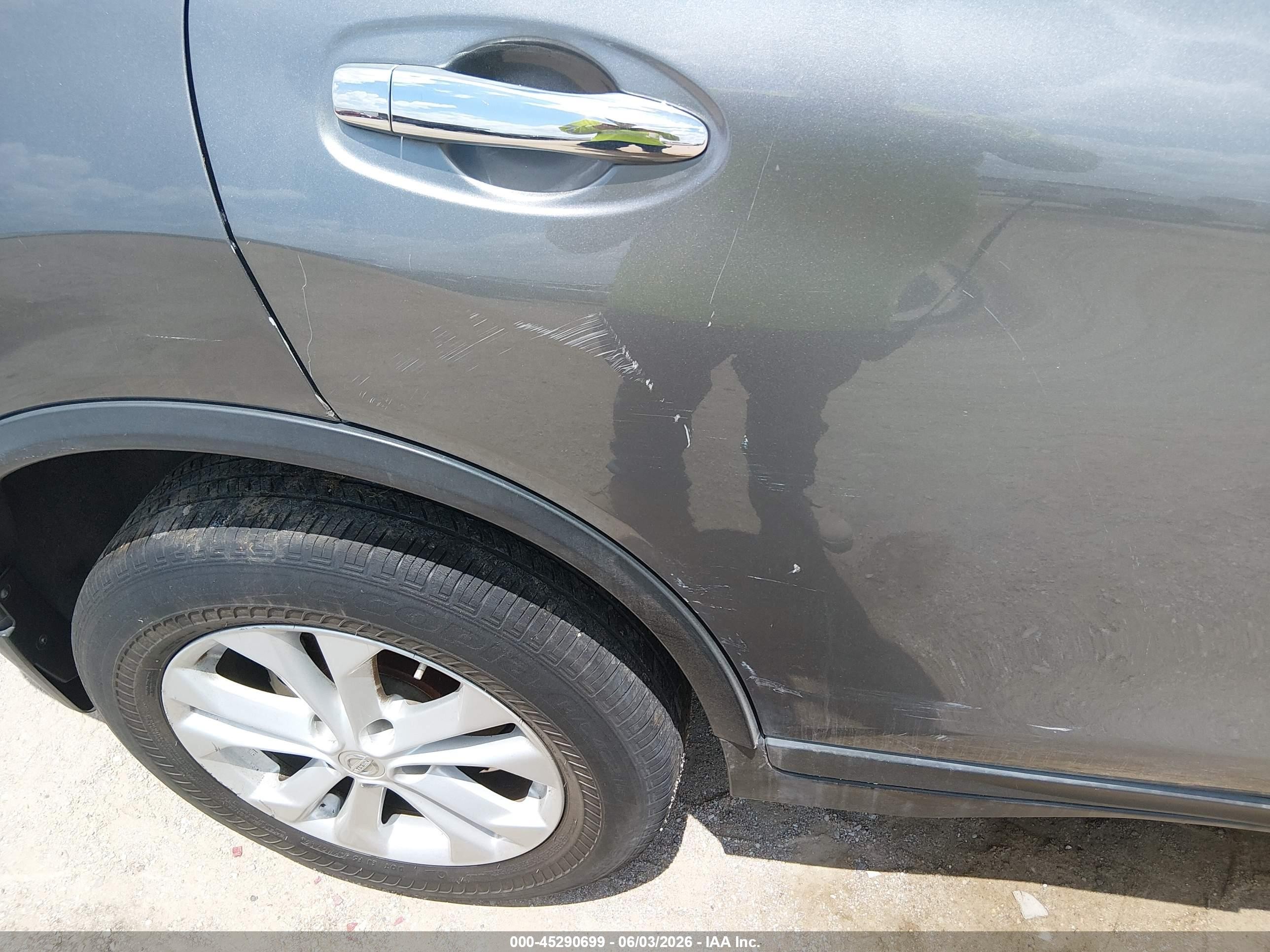 2014 Nissan Rogue Sv Gray vin: 5N1AT2MK6EC842748