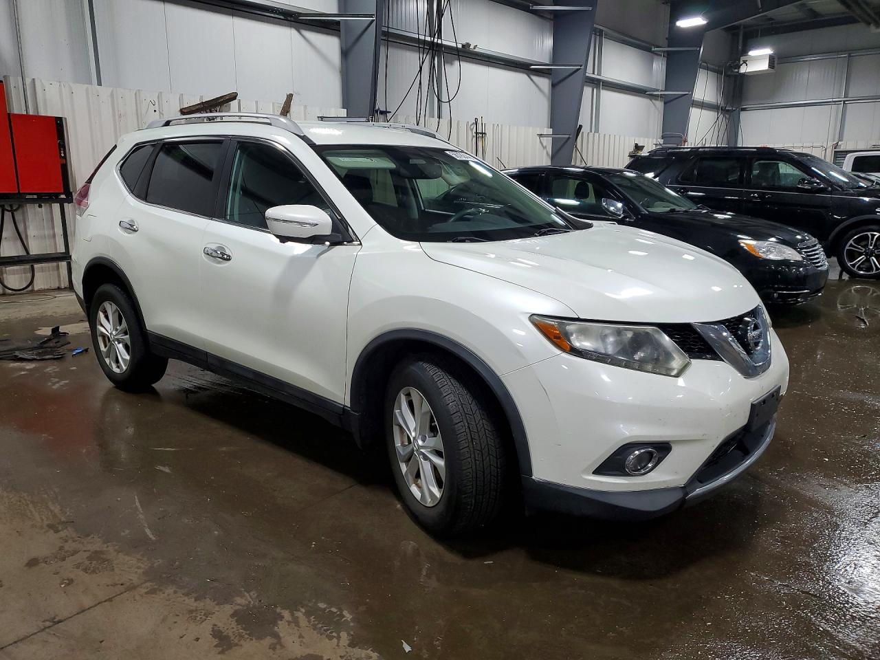 2015 Nissan Rogue Sv White vin: 5N1AT2MK6FC820380