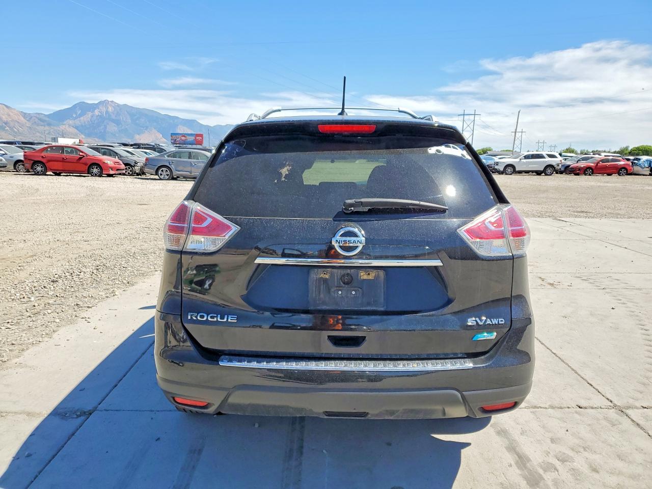 2014 Nissan Rogue Sv Black vin: 5N1AT2MK7EC799215