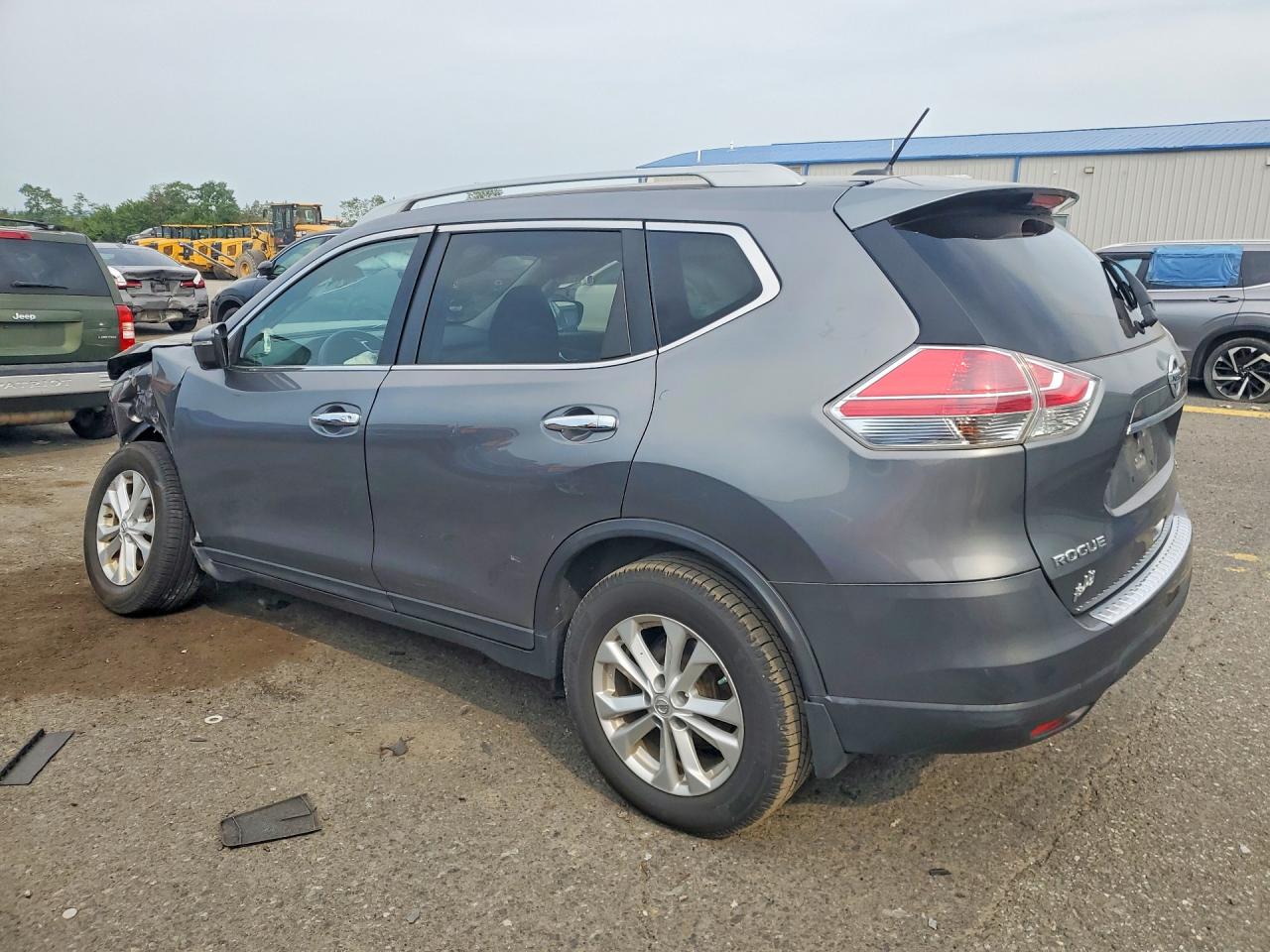 2014 Nissan Rogue Серый vin: 5N1AT2MK7EC799392