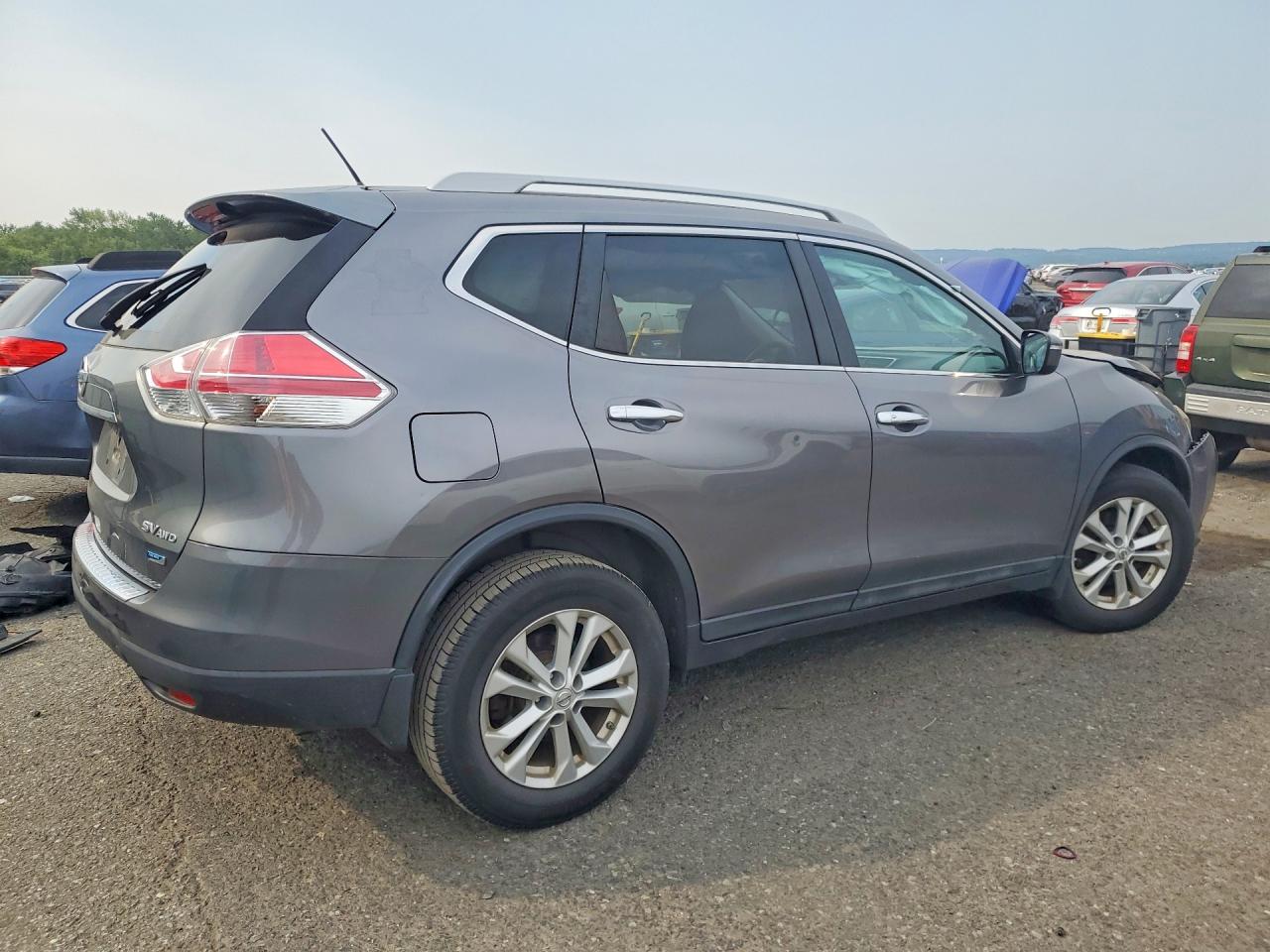 2014 Nissan Rogue Серый vin: 5N1AT2MK7EC799392
