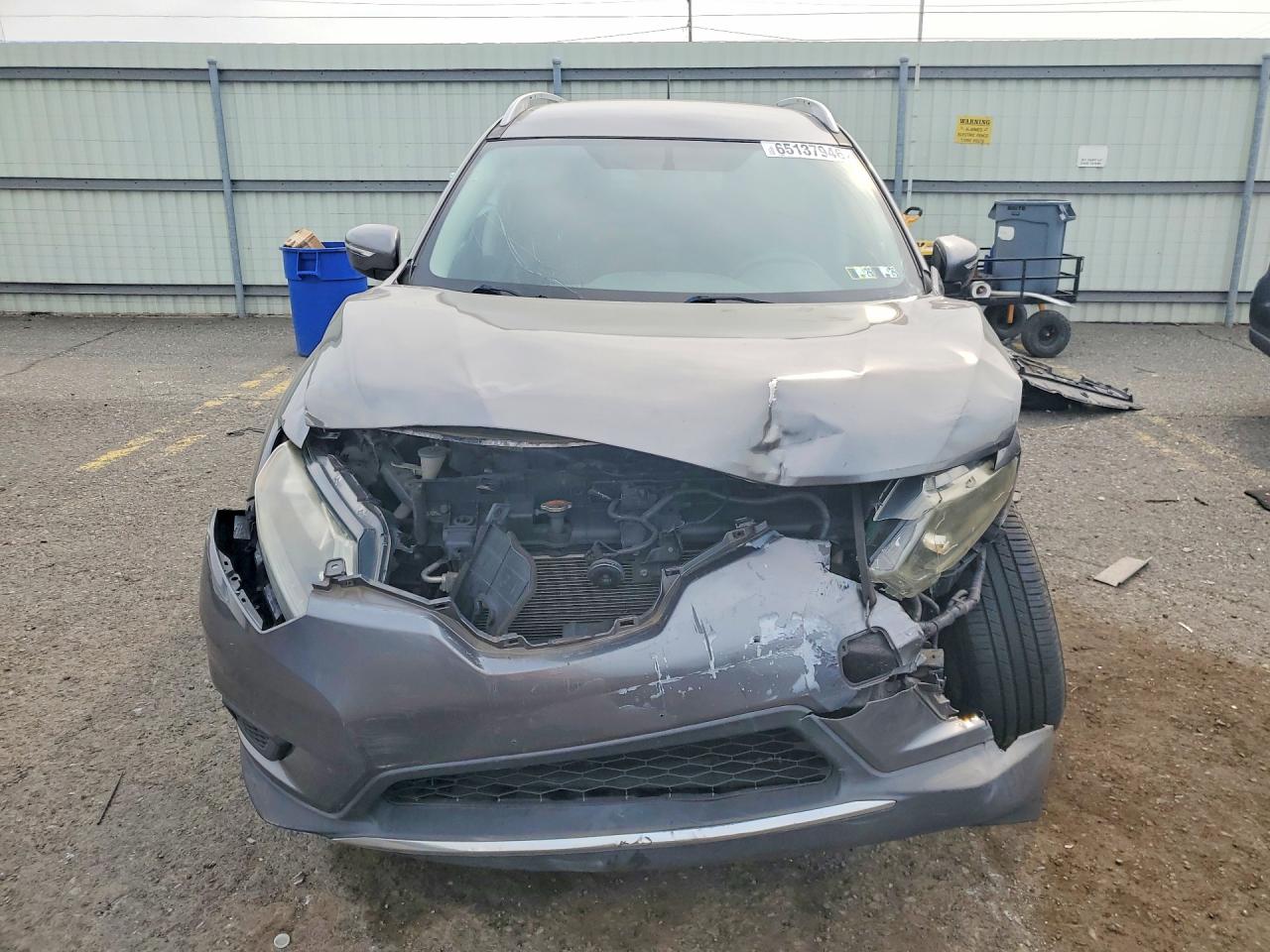 2014 Nissan Rogue Серый vin: 5N1AT2MK7EC799392