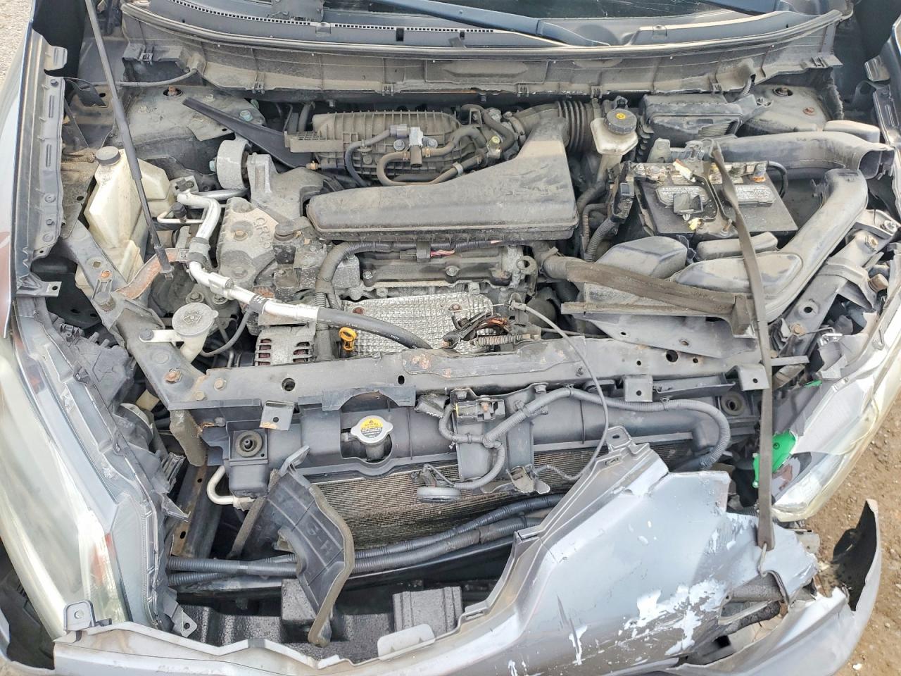2014 Nissan Rogue Серый vin: 5N1AT2MK7EC799392