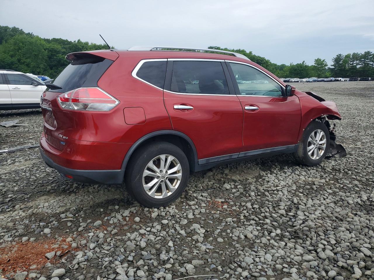 2014 Nissan Rogue Sv Burgundy vin: 5N1AT2MK7EC847943