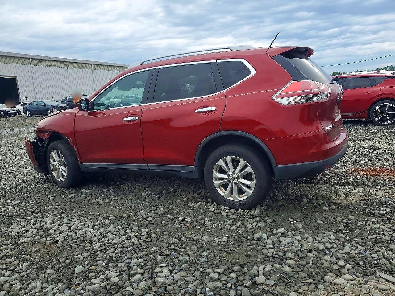 2014 Nissan Rogue Sv Burgundy vin: 5N1AT2MK7EC847943