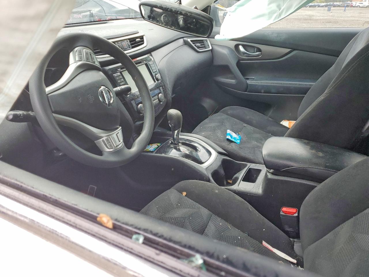 2014 Nissan Rogue Sv Silver vin: 5N1AT2MK7EC861373