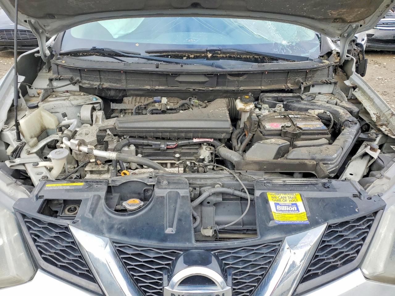 2014 Nissan Rogue Sv Silver vin: 5N1AT2MK7EC861373