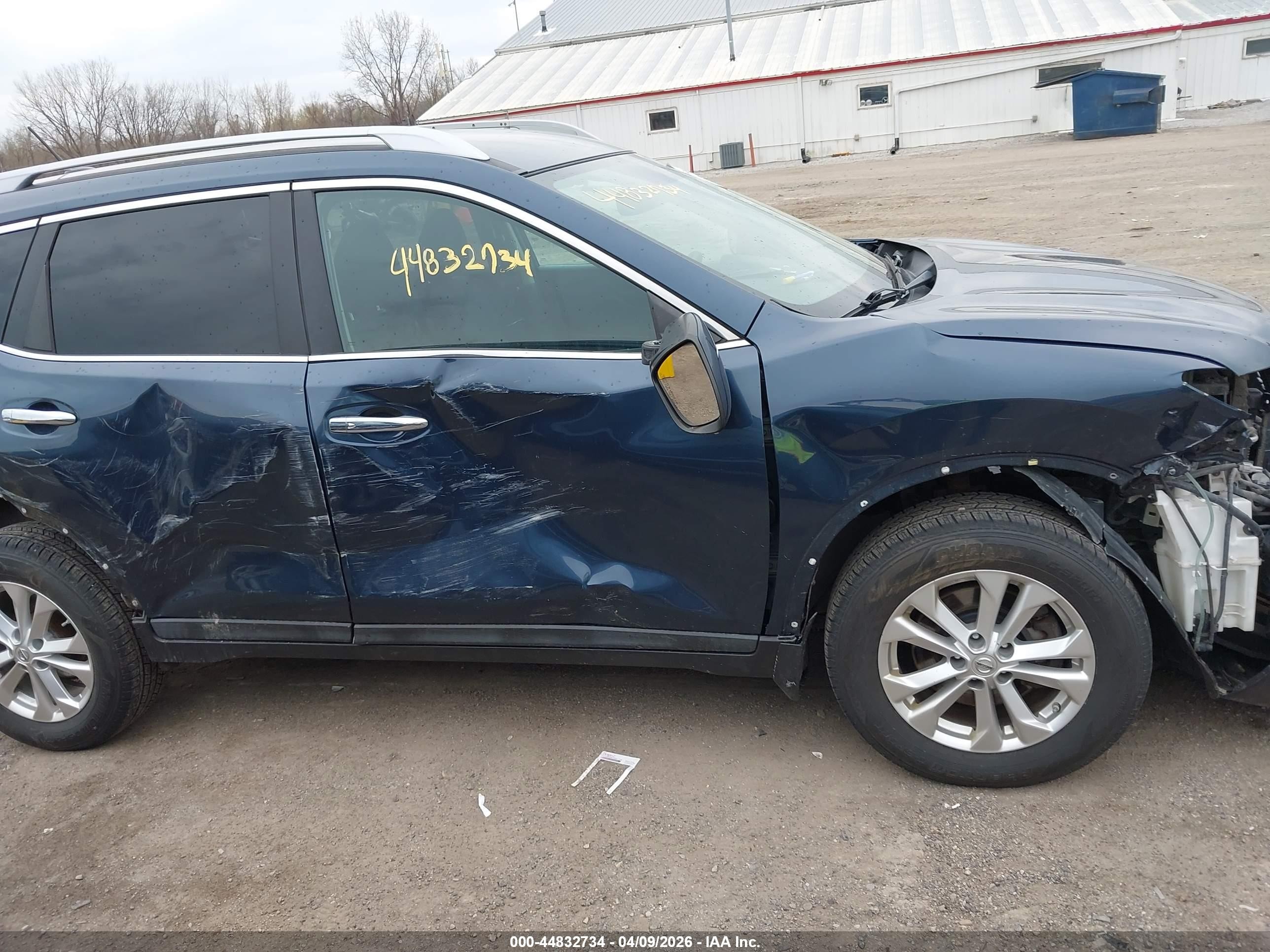 2015 Nissan Rogue Sv Light Blue vin: 5N1AT2MK7FC818816
