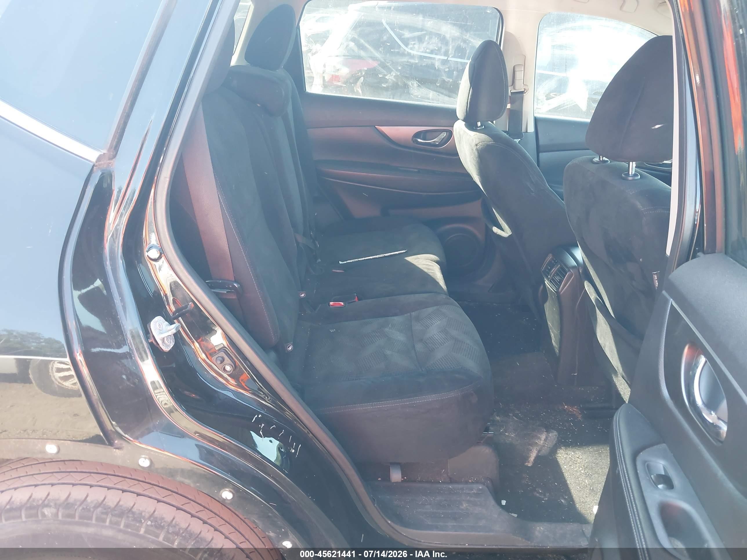 2015 Nissan Rogue Sv Black vin: 5N1AT2MK7FC884637