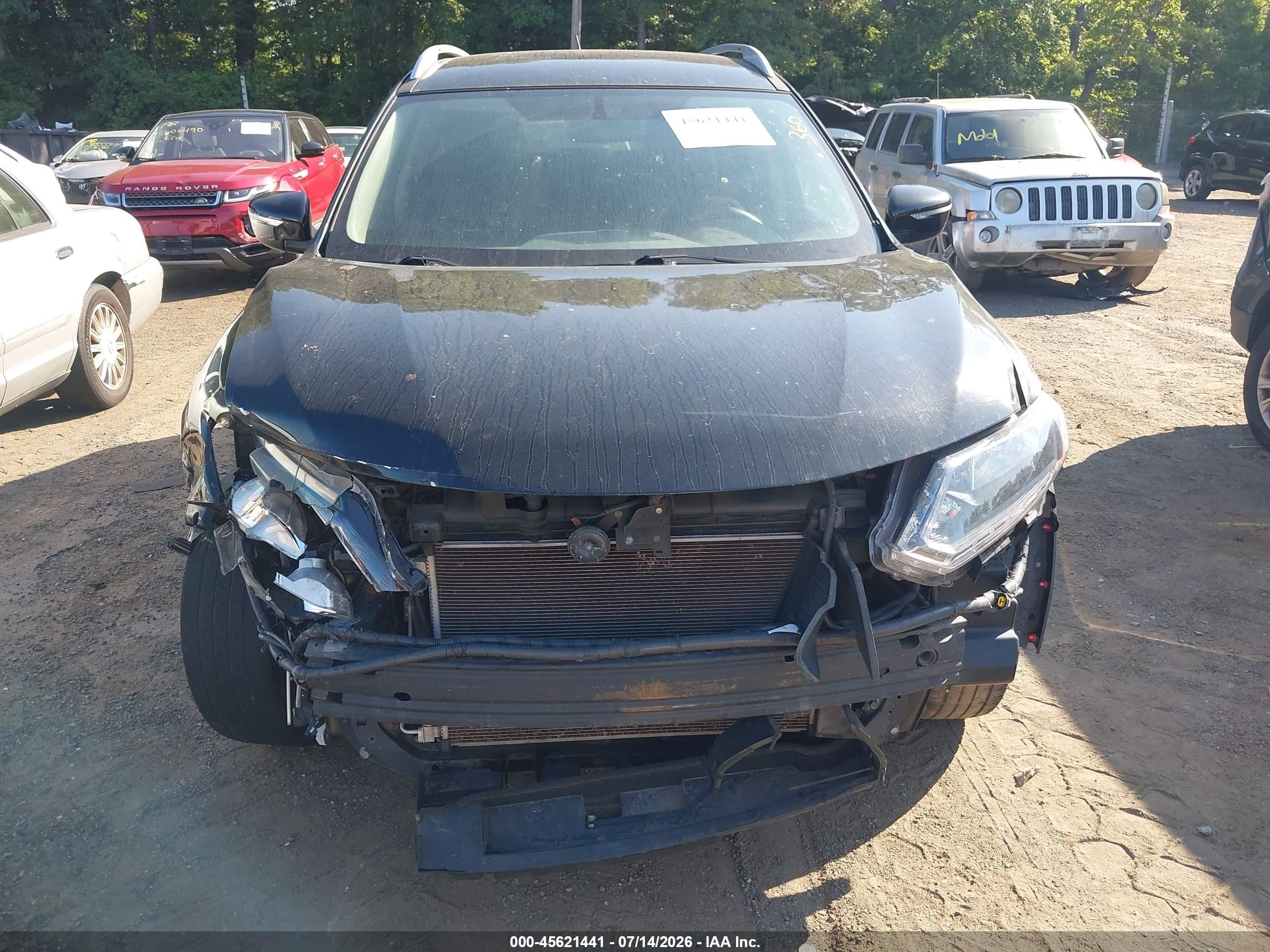 2015 Nissan Rogue Sv Black vin: 5N1AT2MK7FC884637