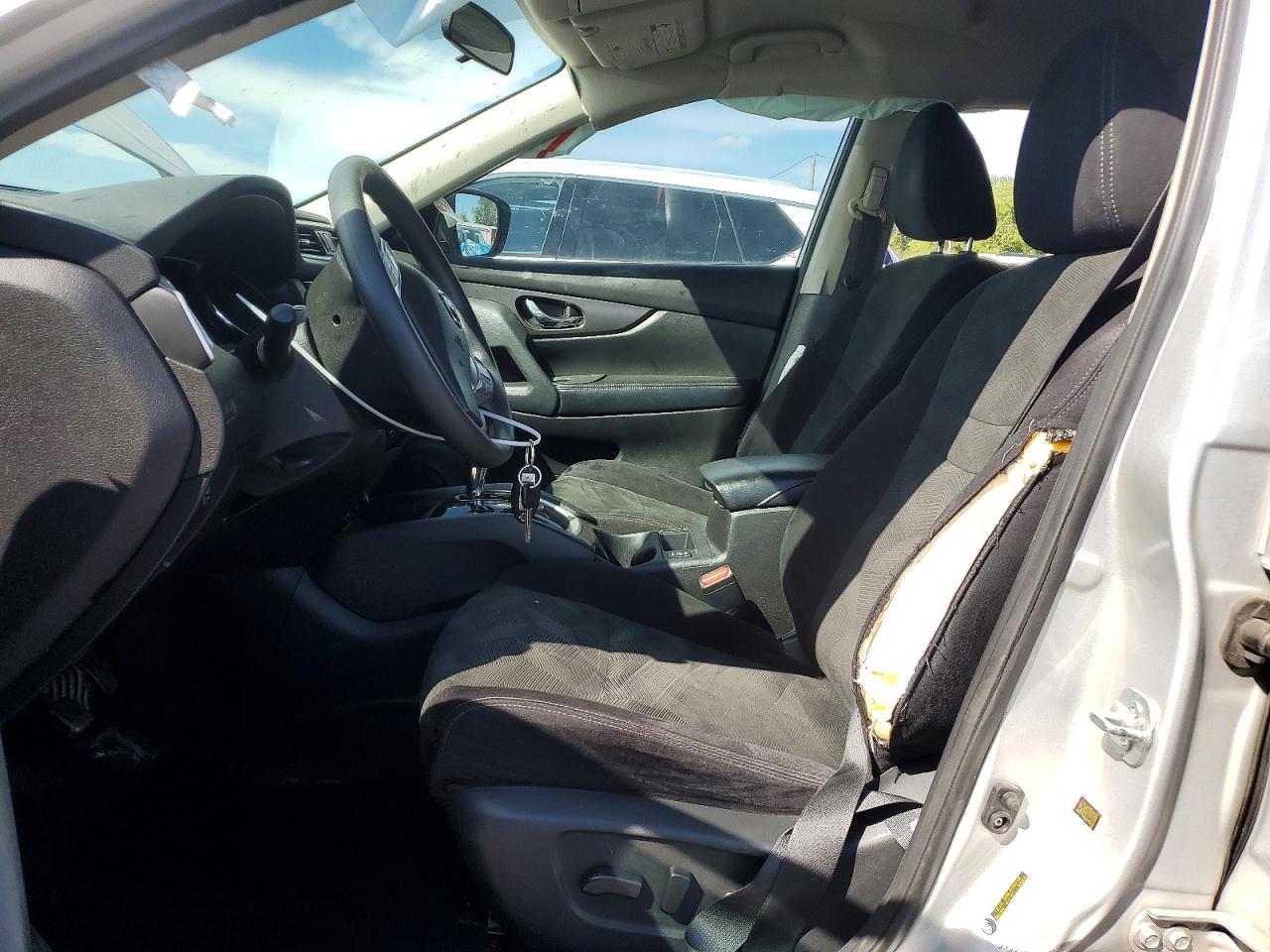 2015 Nissan Rogue Sv Silver vin: 5N1AT2MK7FC899168