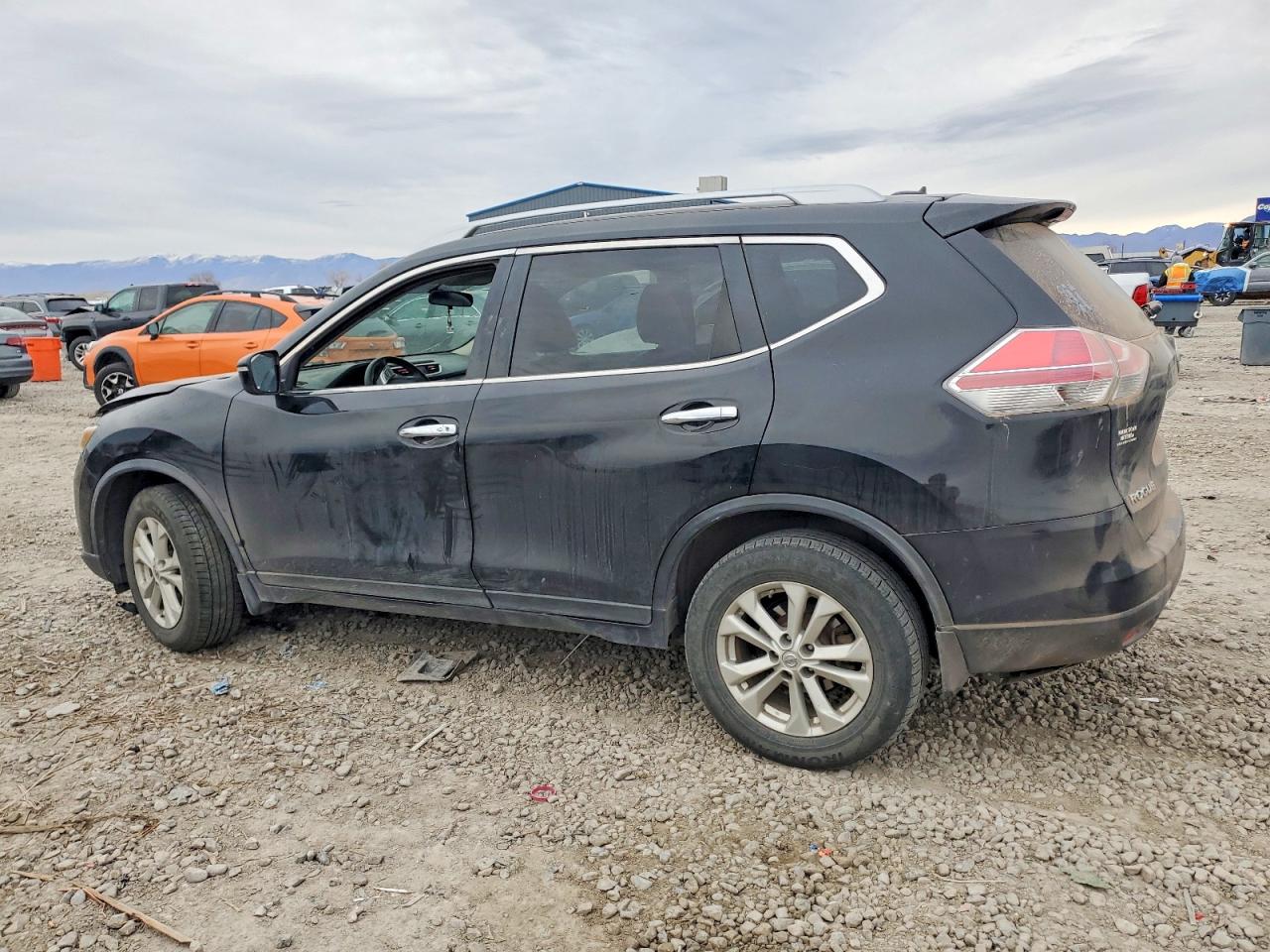 2014 Nissan Rogue S Black vin: 5N1AT2MK8EC756390
