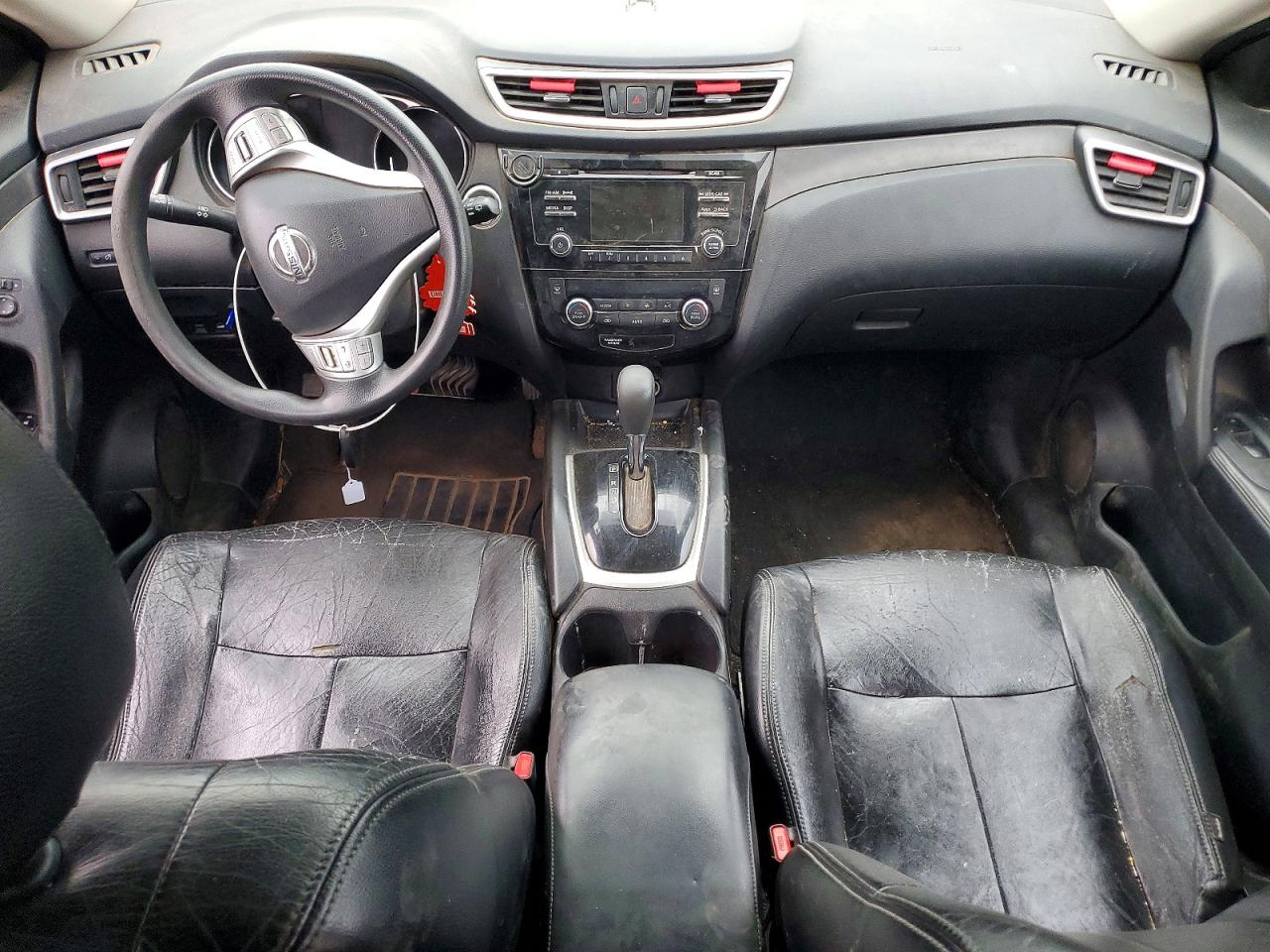 2014 Nissan Rogue S Black vin: 5N1AT2MK8EC756390