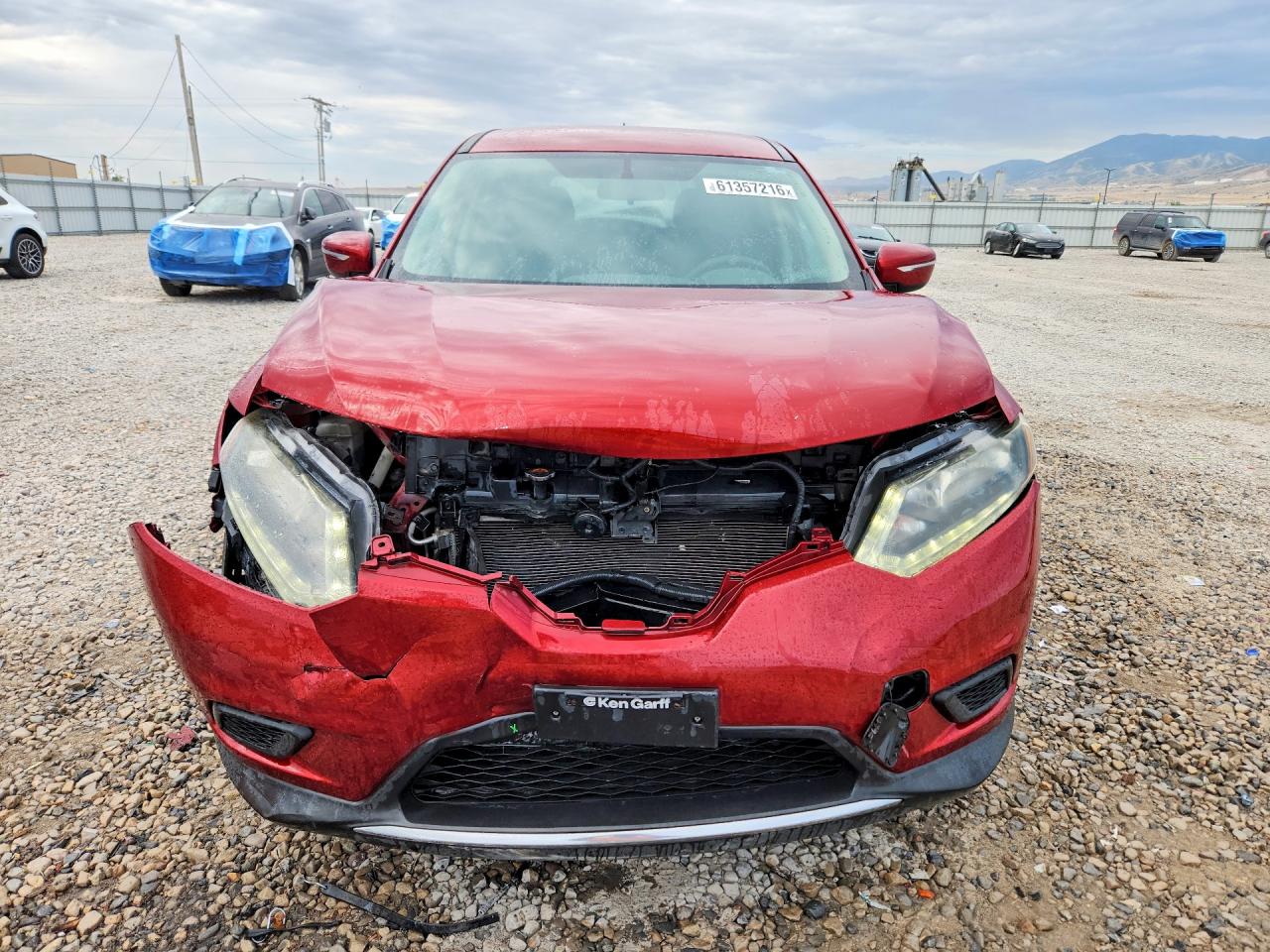 2015 Nissan Rogue S Burgundy vin: 5N1AT2MK8FC801541