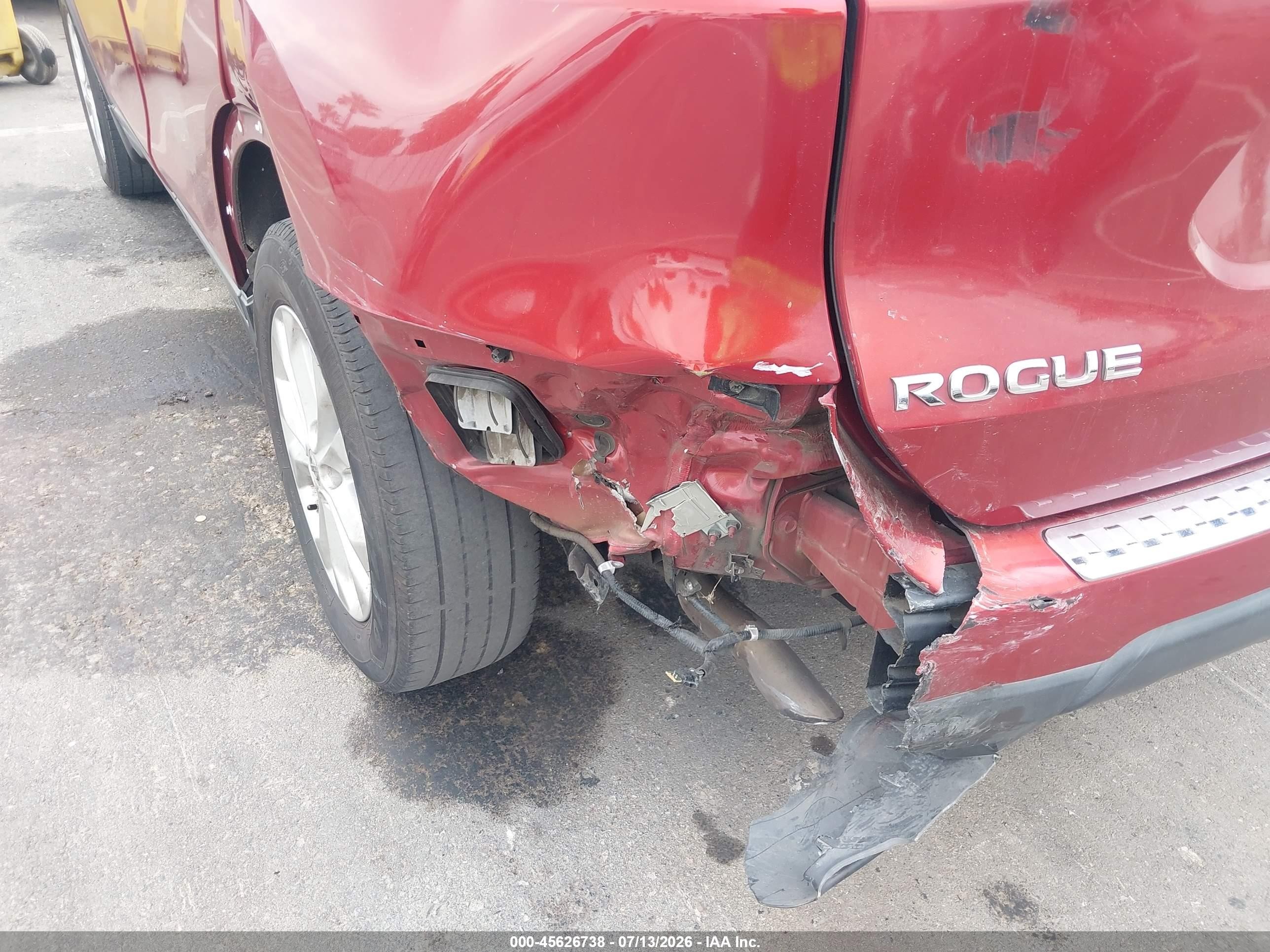 2015 Nissan Rogue Sv Red vin: 5N1AT2MK8FC897316