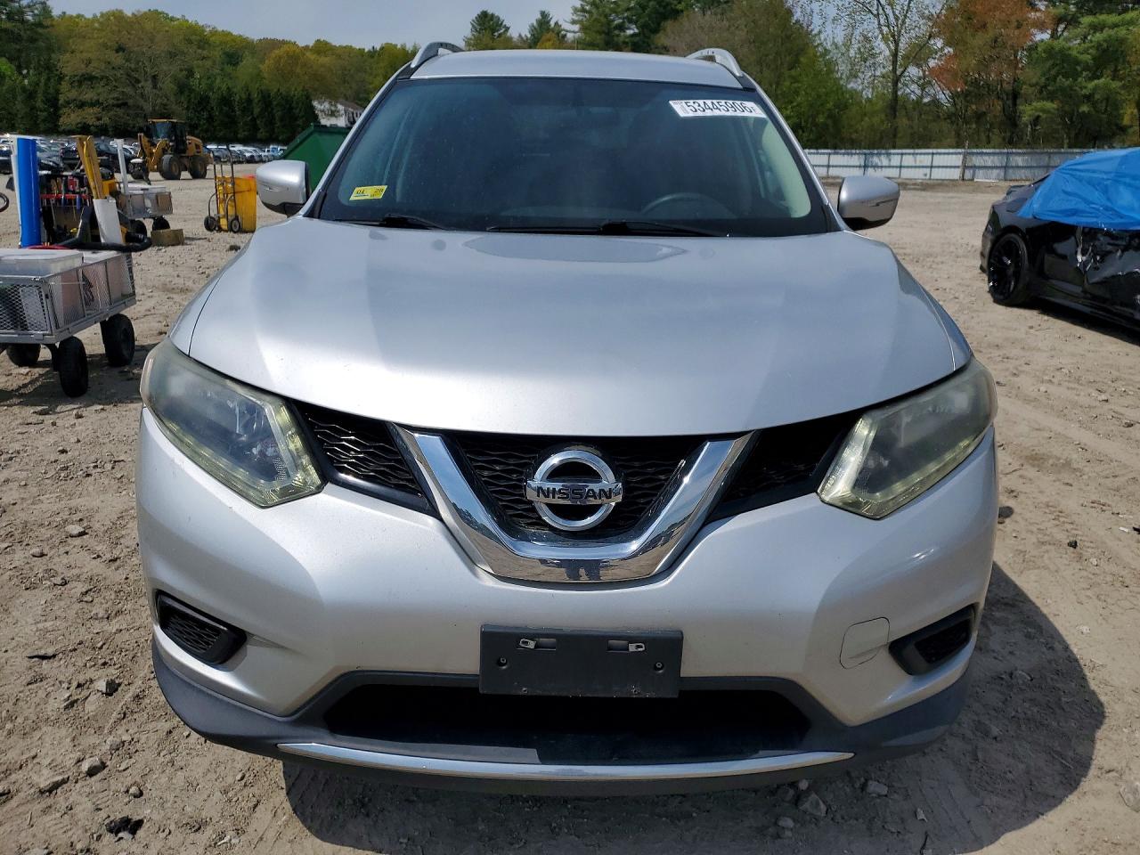 2014 Nissan Rogue Sv Silver vin: 5N1AT2MK9EC753482