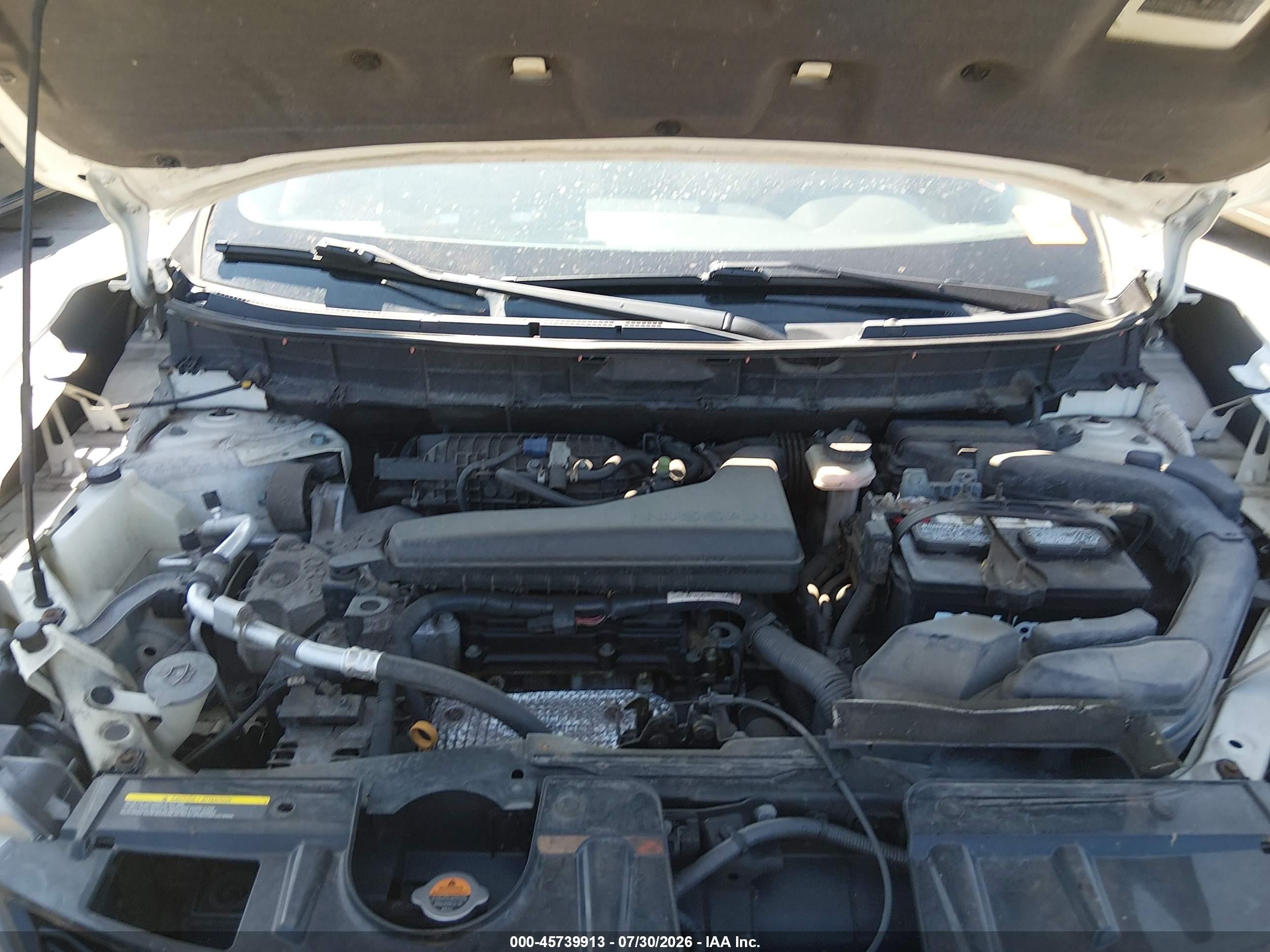 2014 Nissan Rogue Sv Белый vin: 5N1AT2MK9EC809534