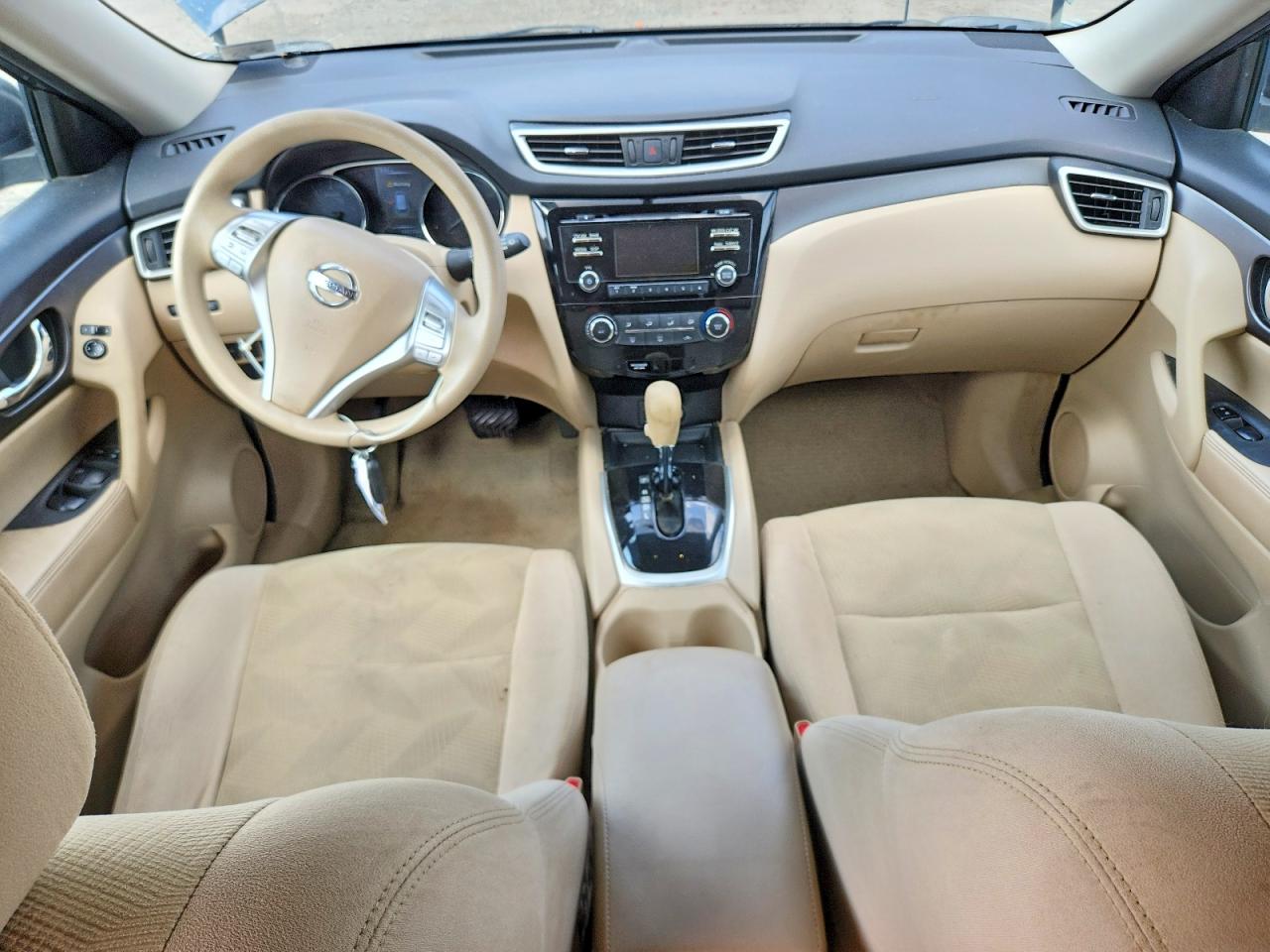 2015 Nissan Rogue S Синий vin: 5N1AT2MK9FC925673