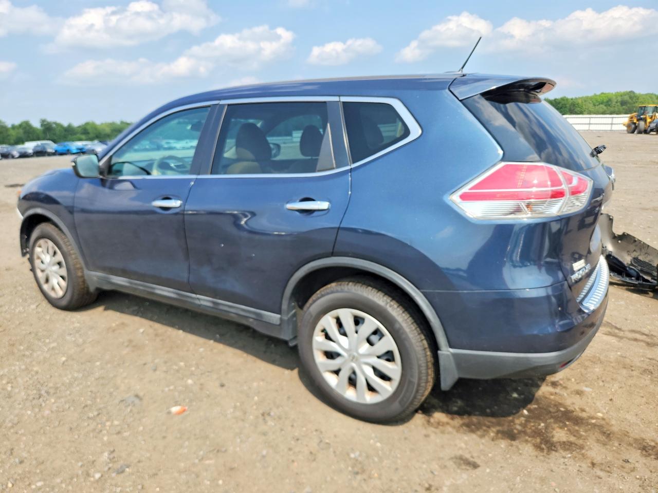 2015 Nissan Rogue S Синий vin: 5N1AT2MK9FC925673