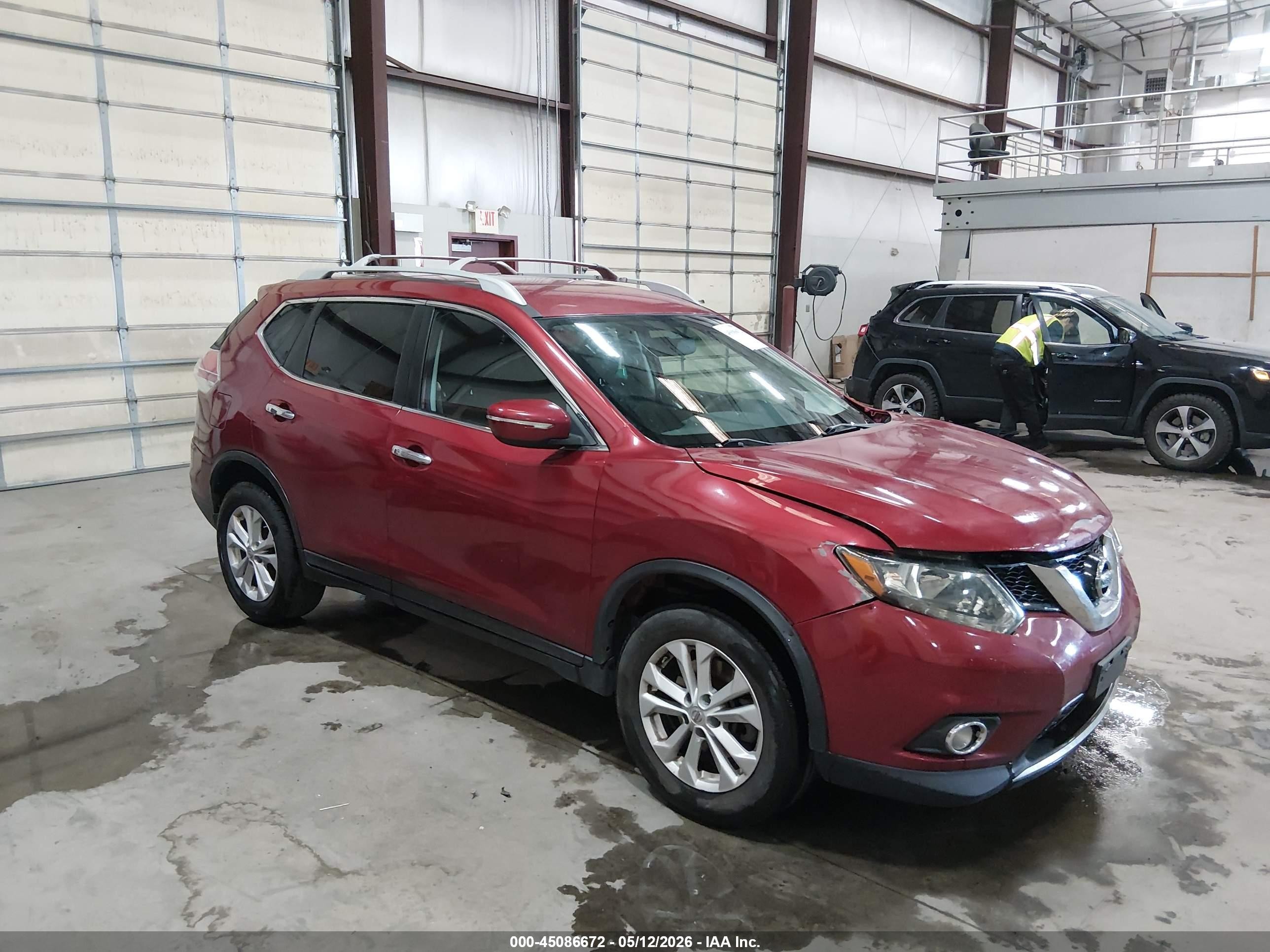 2014 Nissan Rogue Sv Red vin: 5N1AT2MKXEC765866