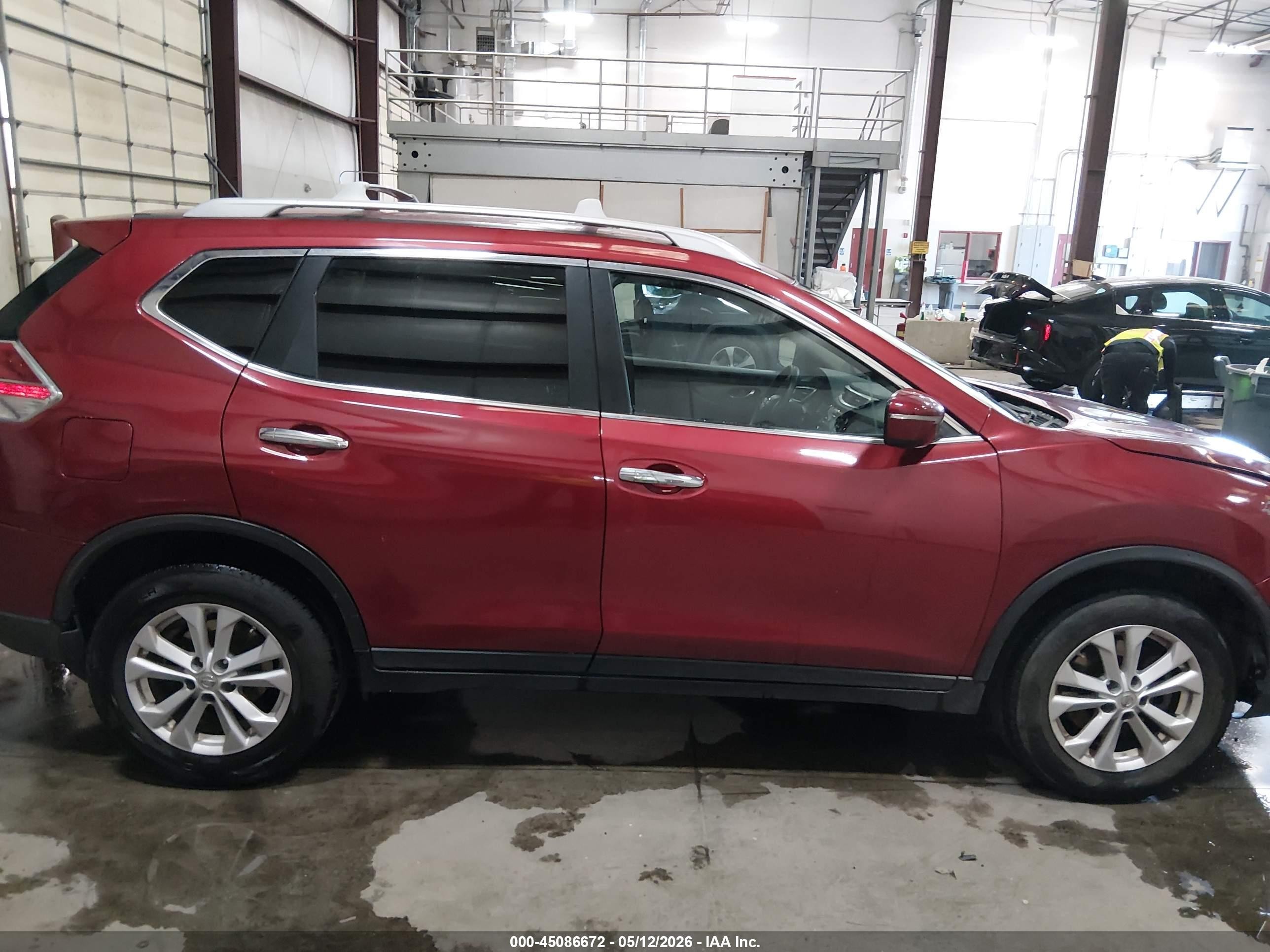 2014 Nissan Rogue Sv Red vin: 5N1AT2MKXEC765866