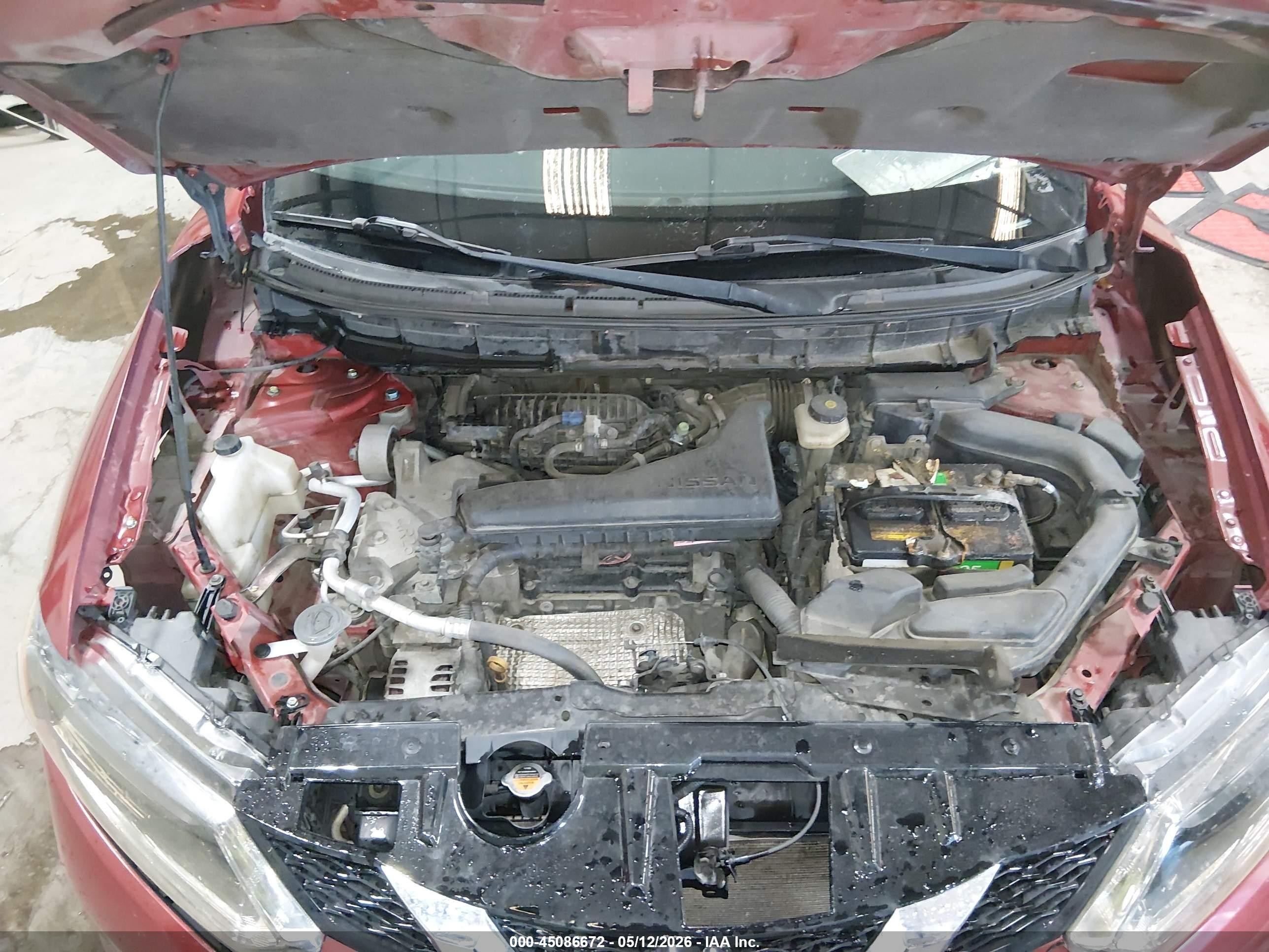 2014 Nissan Rogue Sv Red vin: 5N1AT2MKXEC765866