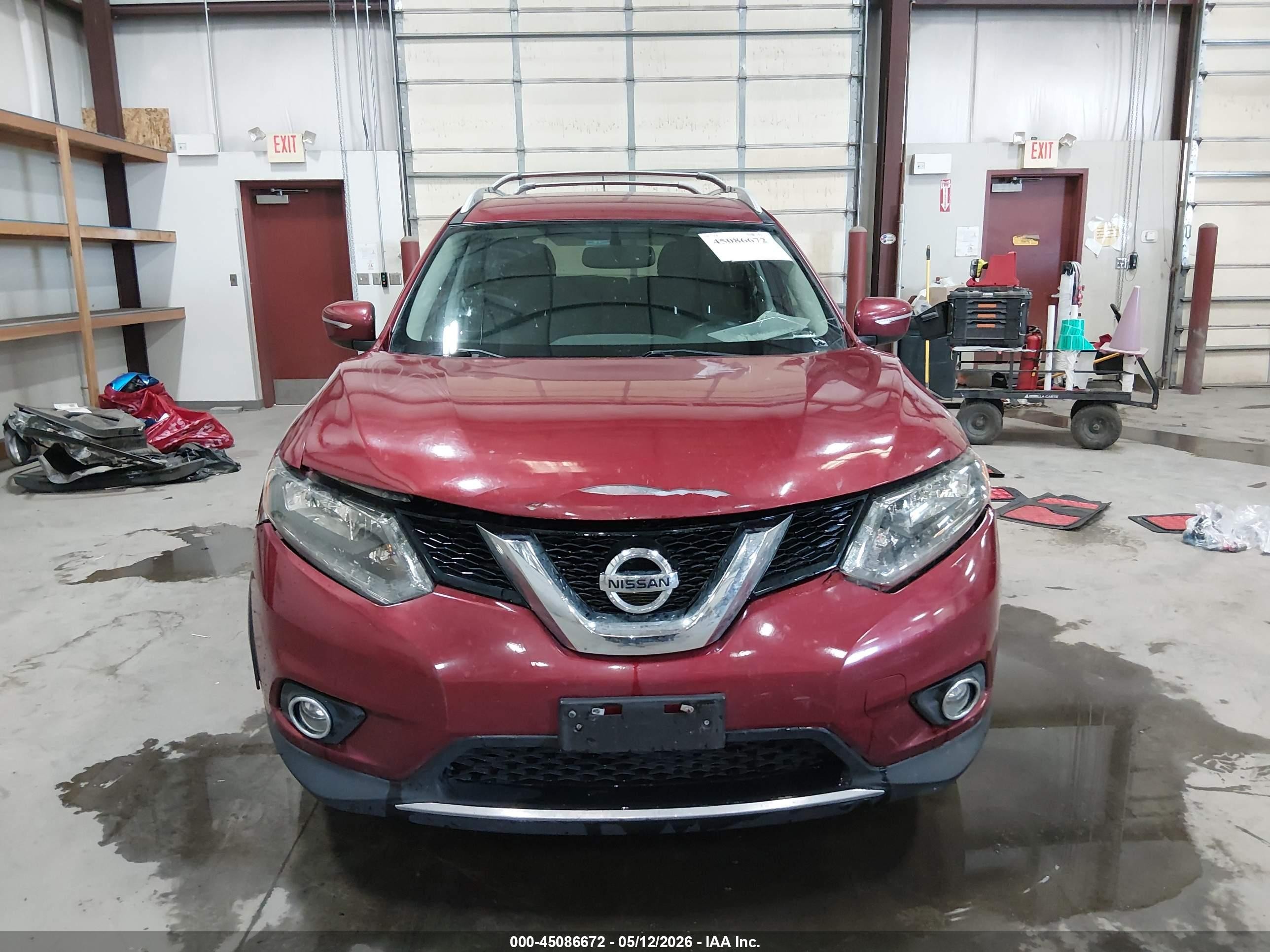 2014 Nissan Rogue Sv Red vin: 5N1AT2MKXEC765866