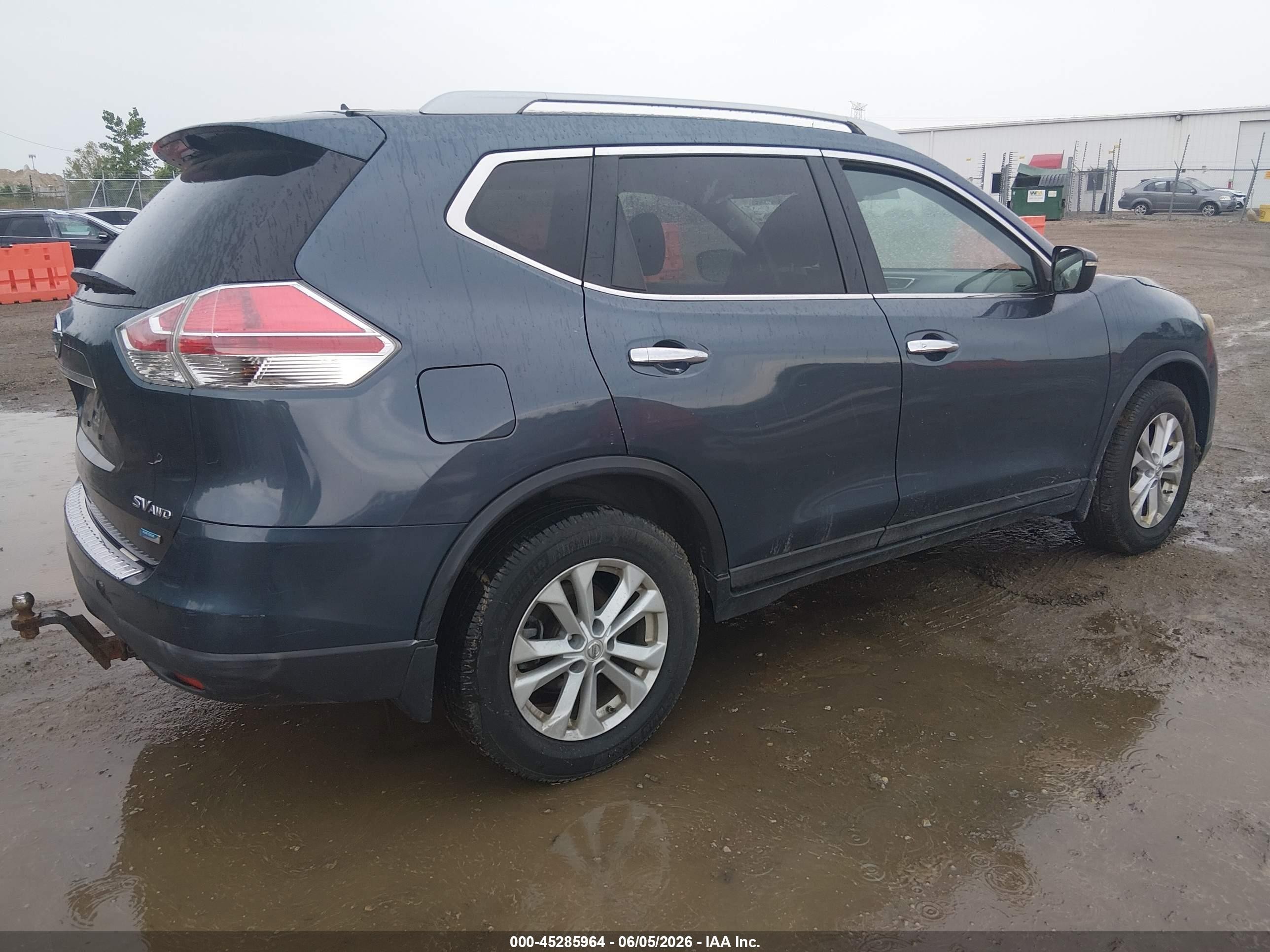 2014 Nissan Rogue Sv Navy vin: 5N1AT2MKXEC766953