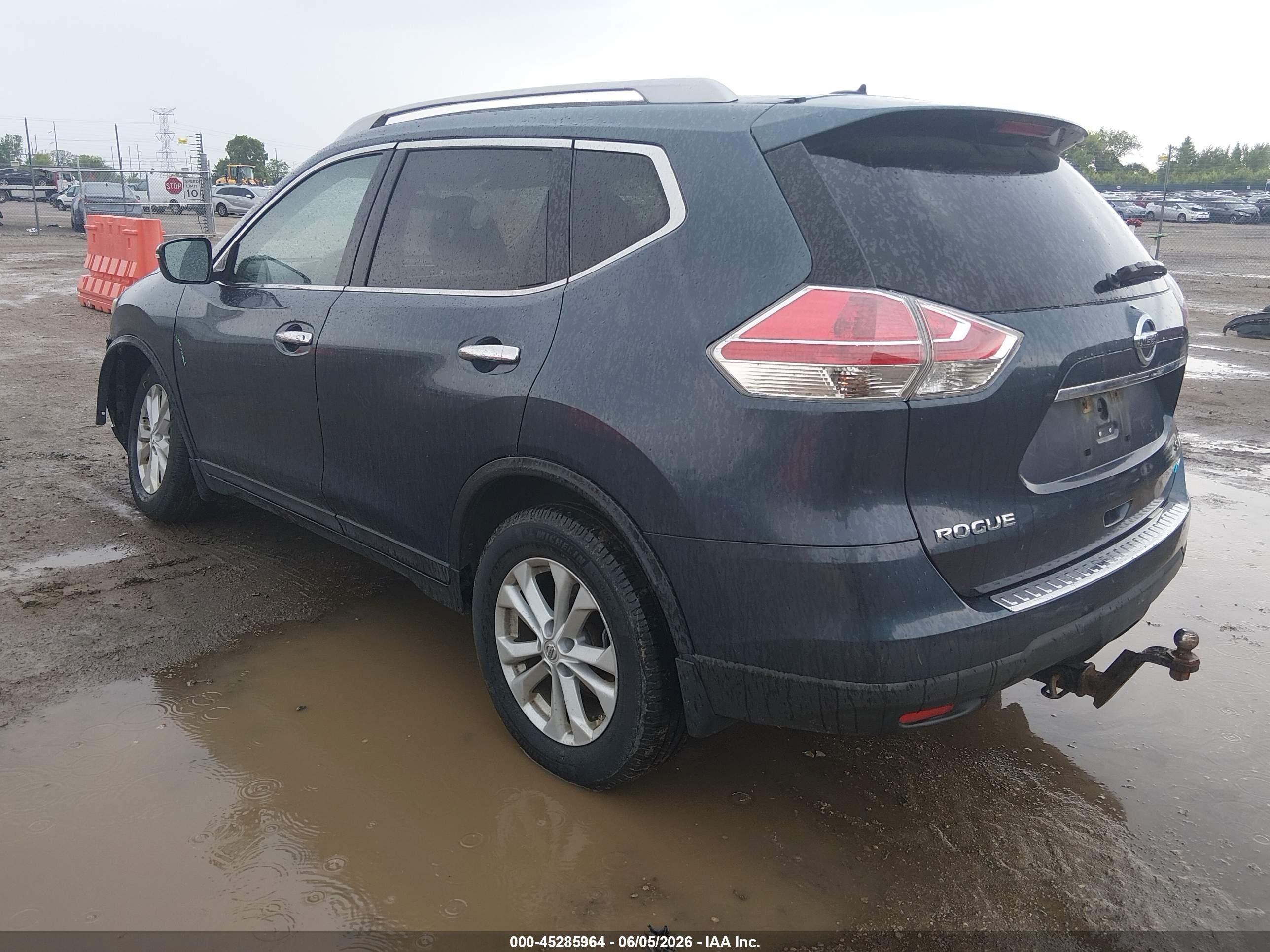 2014 Nissan Rogue Sv Navy vin: 5N1AT2MKXEC766953