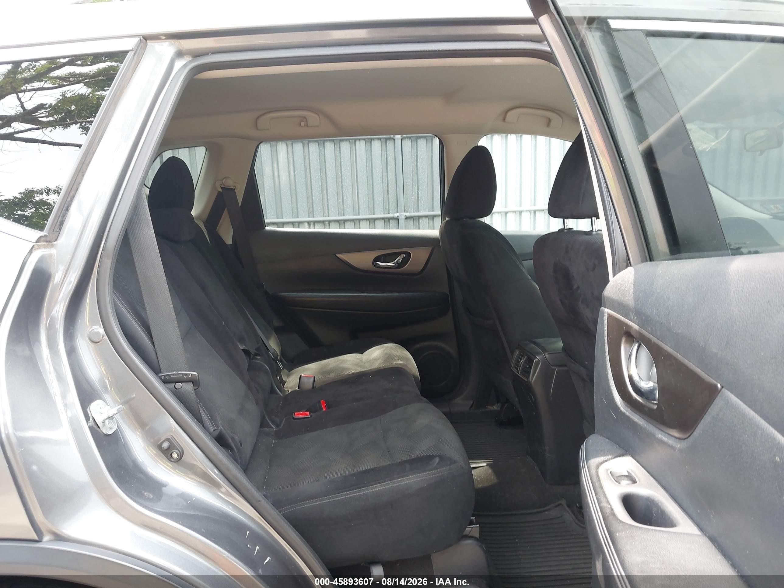 2014 Nissan Rogue Sv Gray vin: 5N1AT2MKXEC777502