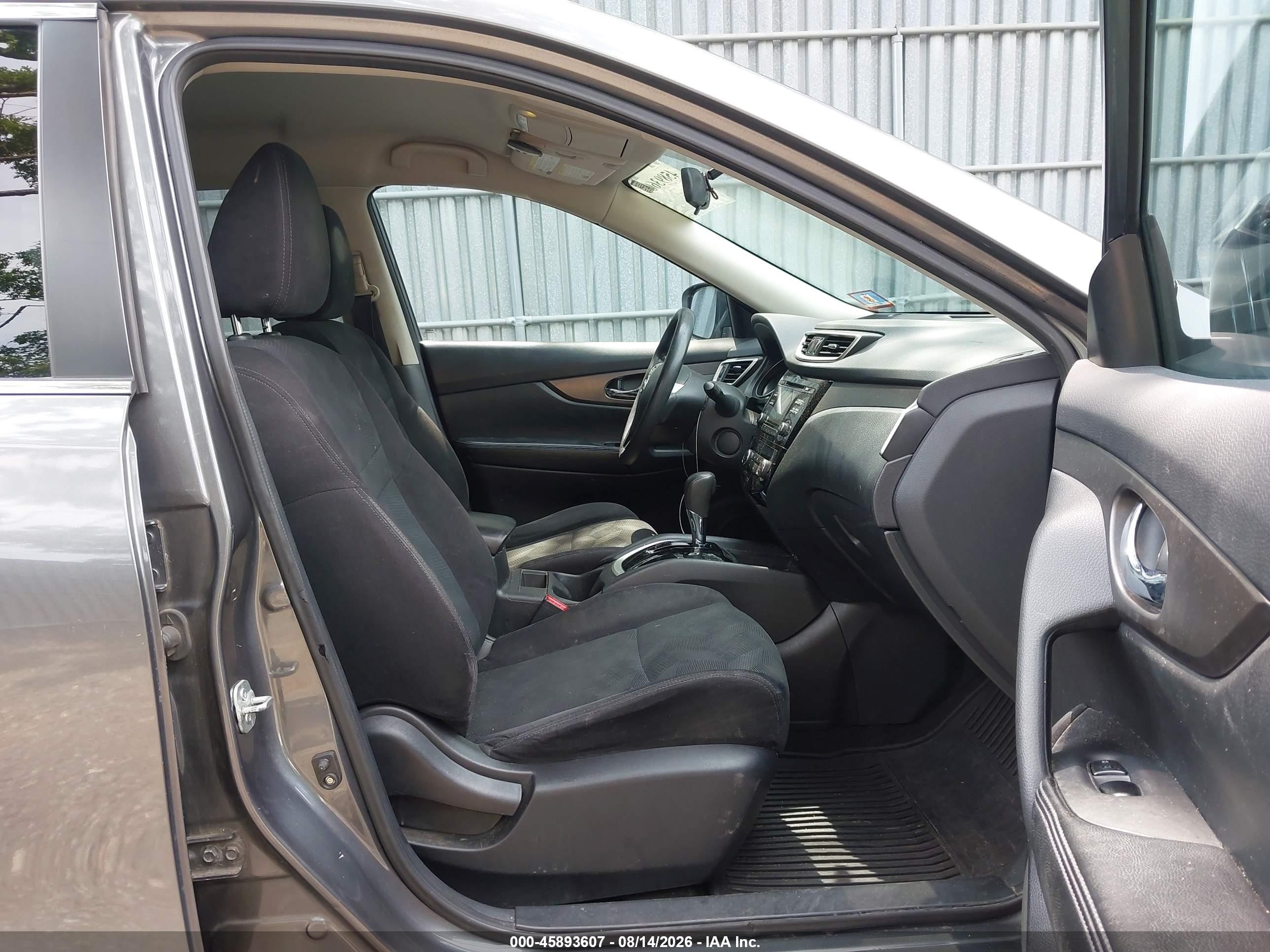 2014 Nissan Rogue Sv Gray vin: 5N1AT2MKXEC777502