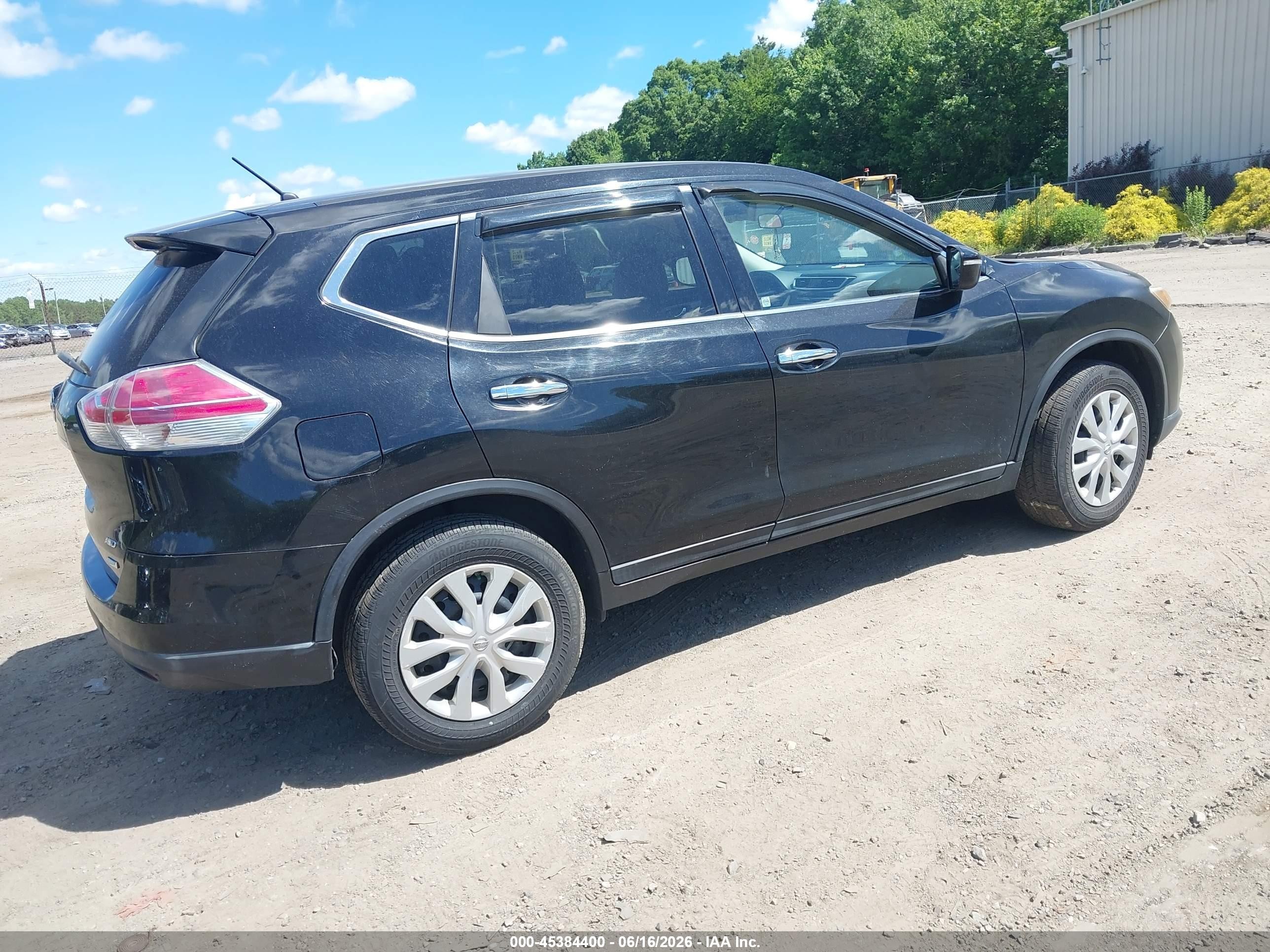 2014 Nissan Rogue S Black vin: 5N1AT2MKXEC804746