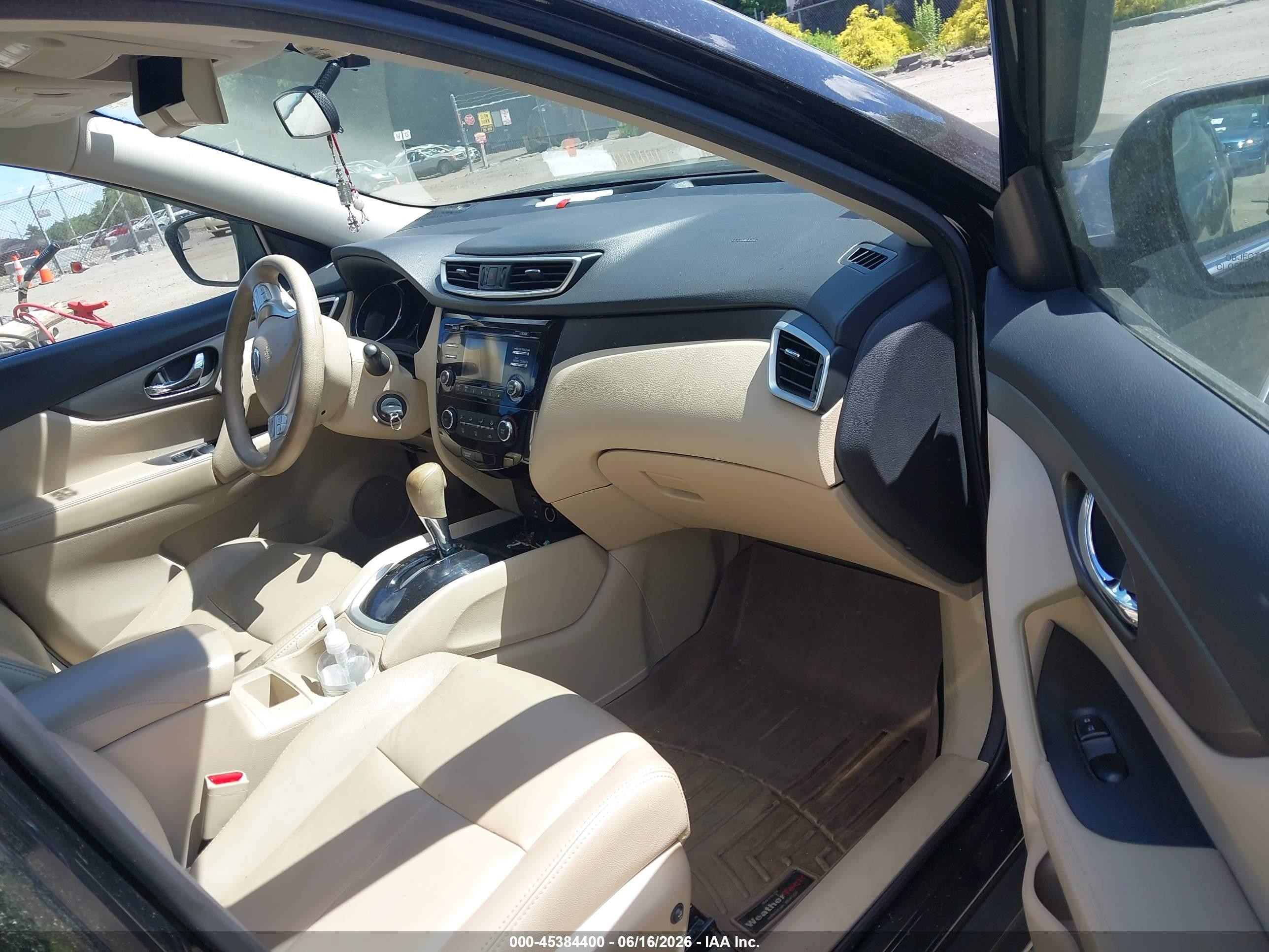 2014 Nissan Rogue S Black vin: 5N1AT2MKXEC804746