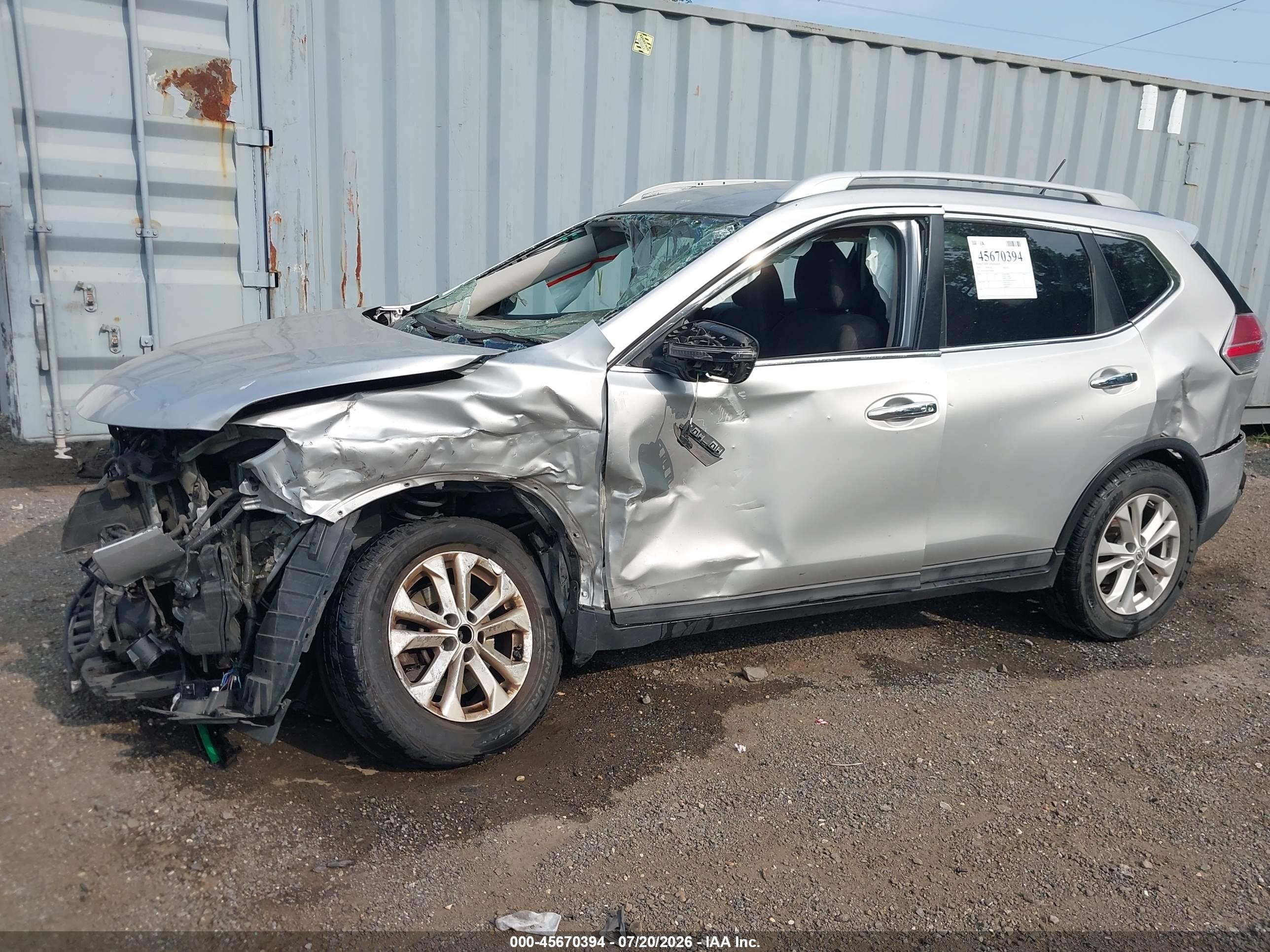 2014 Nissan Rogue Sv Серебряный vin: 5N1AT2MKXEC848410