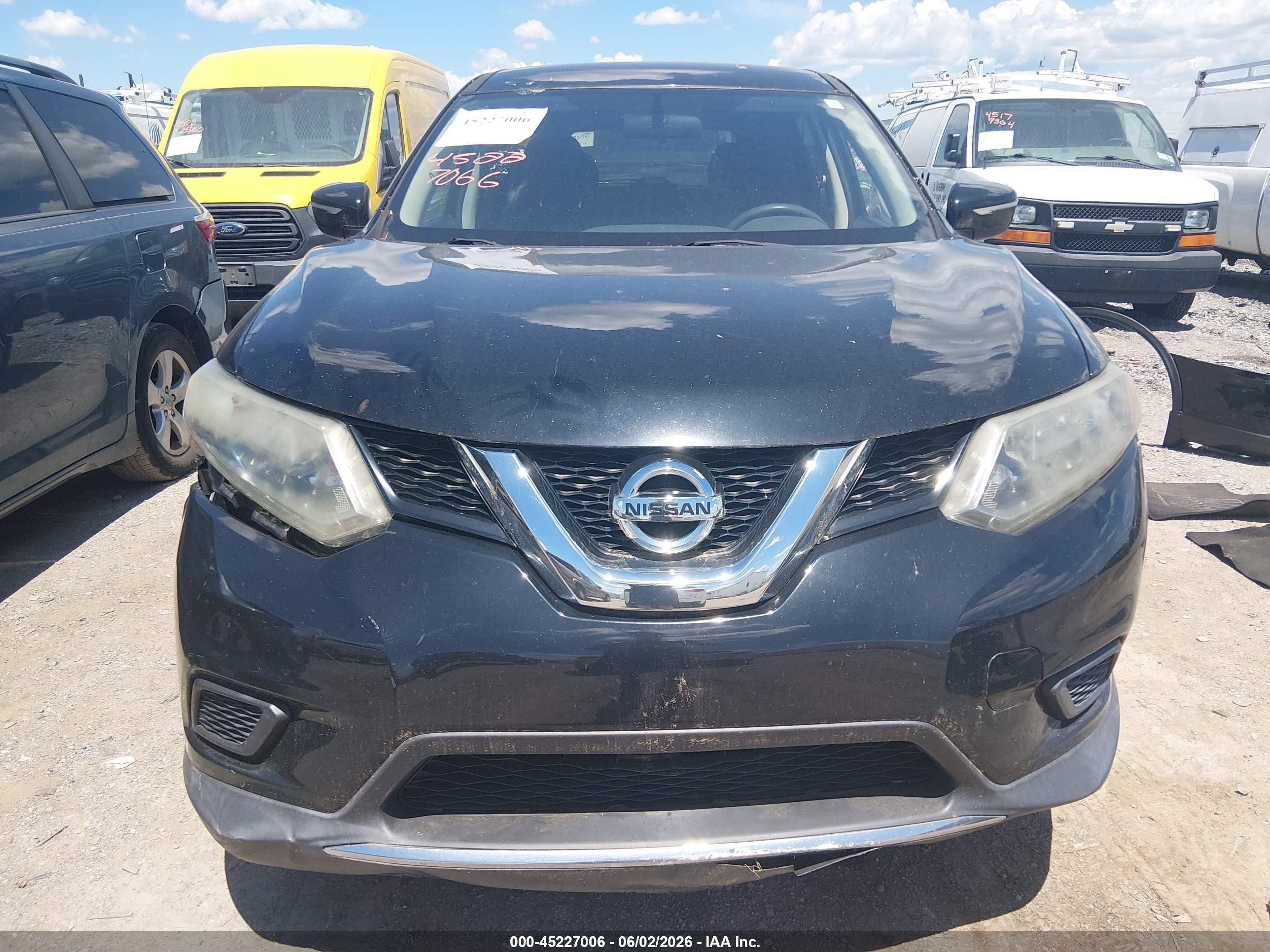2014 Nissan Rogue S Black vin: 5N1AT2MKXEC863506