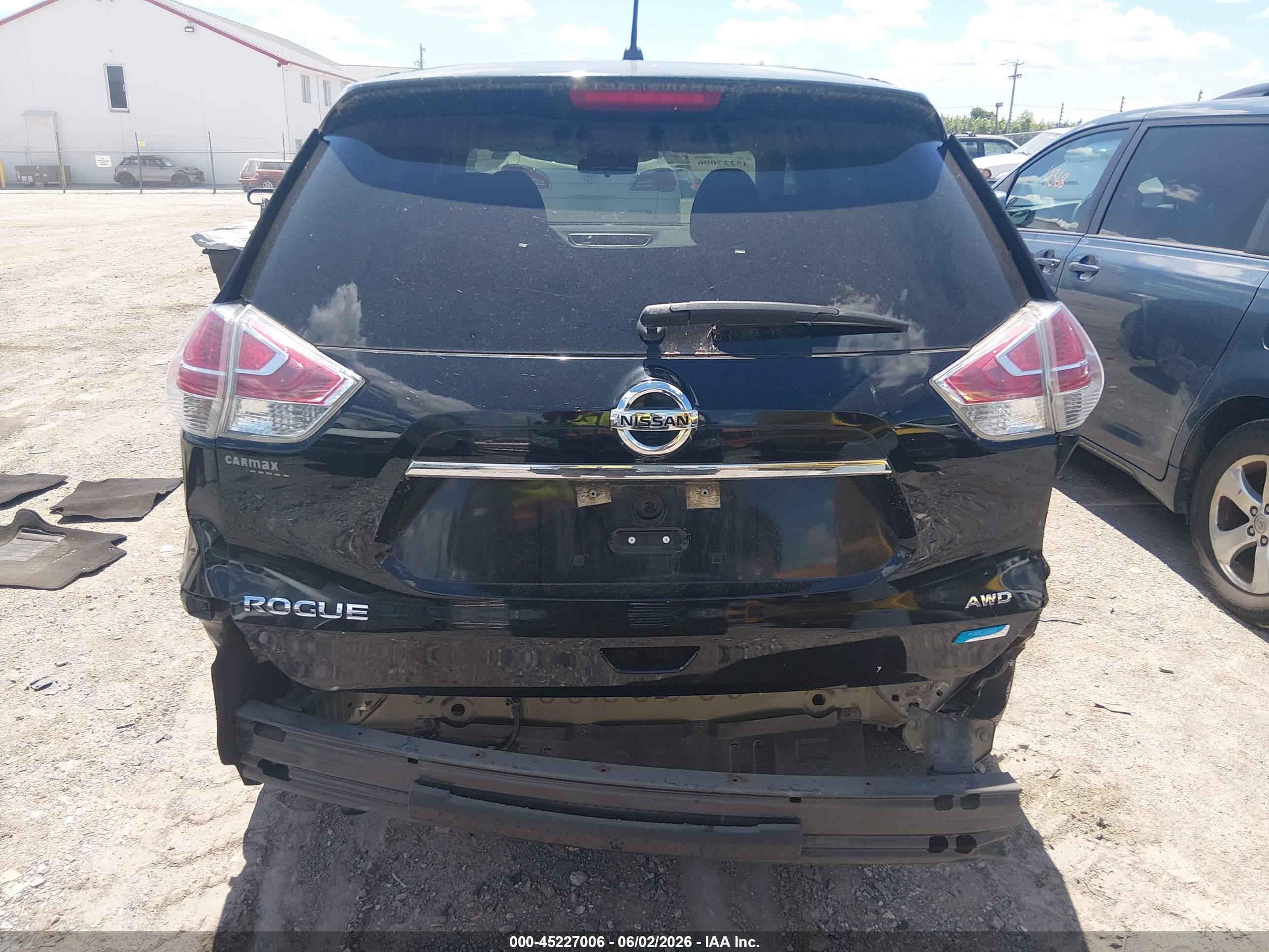 2014 Nissan Rogue S Black vin: 5N1AT2MKXEC863506