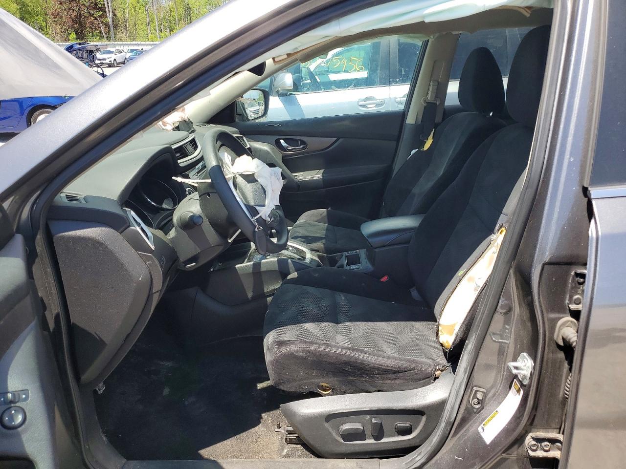 2015 Nissan Rogue Sv Gray vin: 5N1AT2MKXFC795256