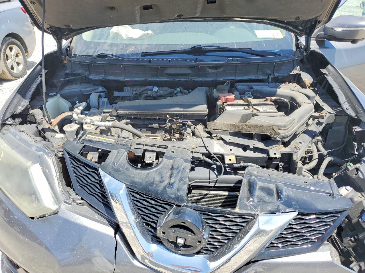 2015 Nissan Rogue Sv Gray vin: 5N1AT2MKXFC795256
