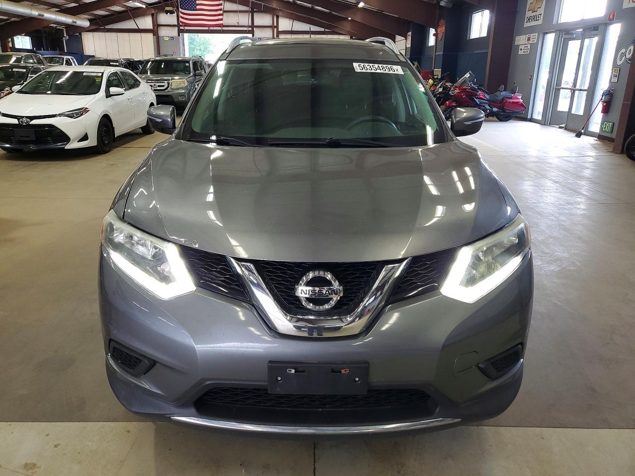 2015 Nissan Rogue Sv Gray vin: 5N1AT2MKXFC865340