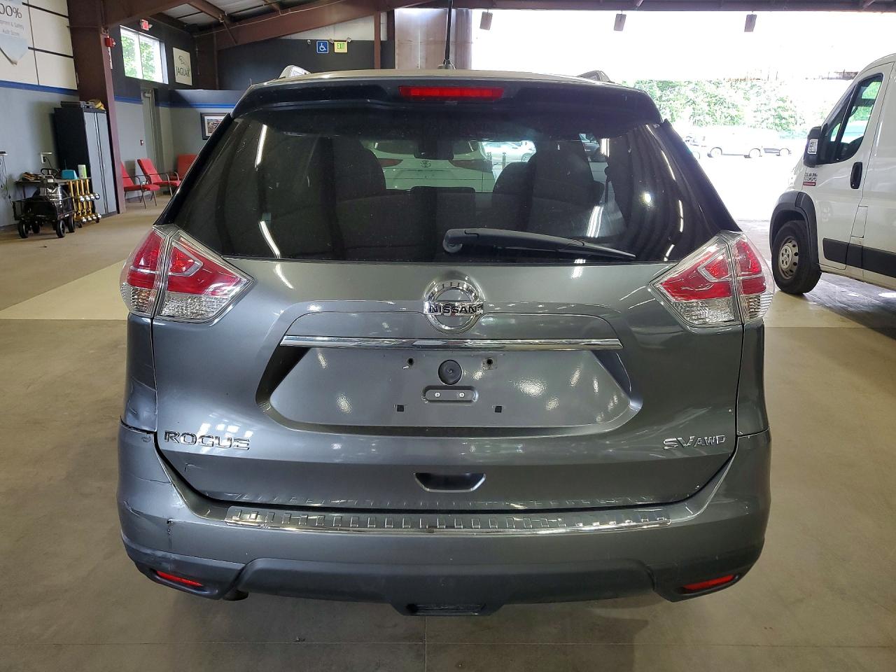 2015 Nissan Rogue Sv Gray vin: 5N1AT2MKXFC865340