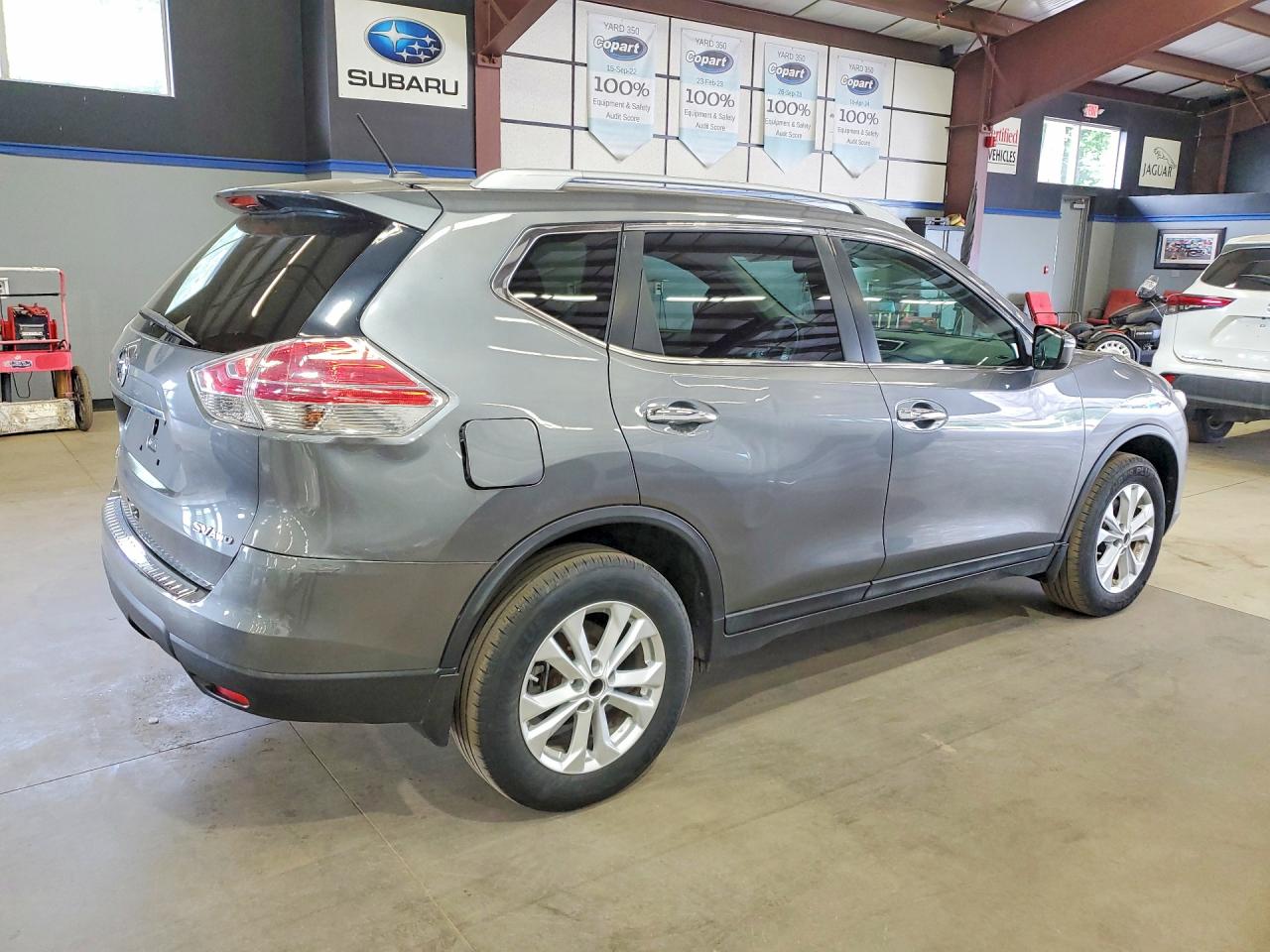 2015 Nissan Rogue Sv Gray vin: 5N1AT2MKXFC865340