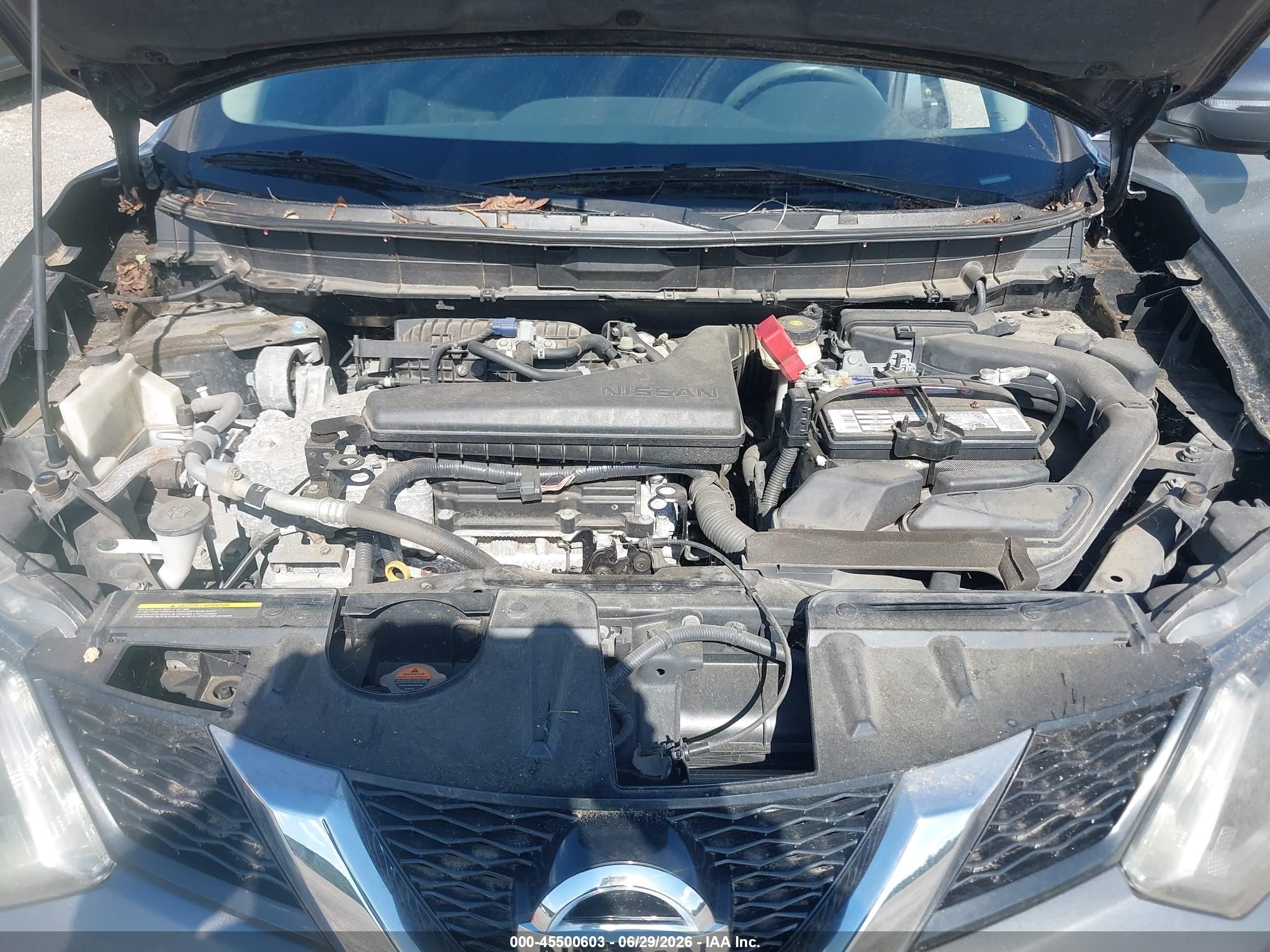 2015 Nissan Rogue Sv Серый vin: 5N1AT2MKXFC865502
