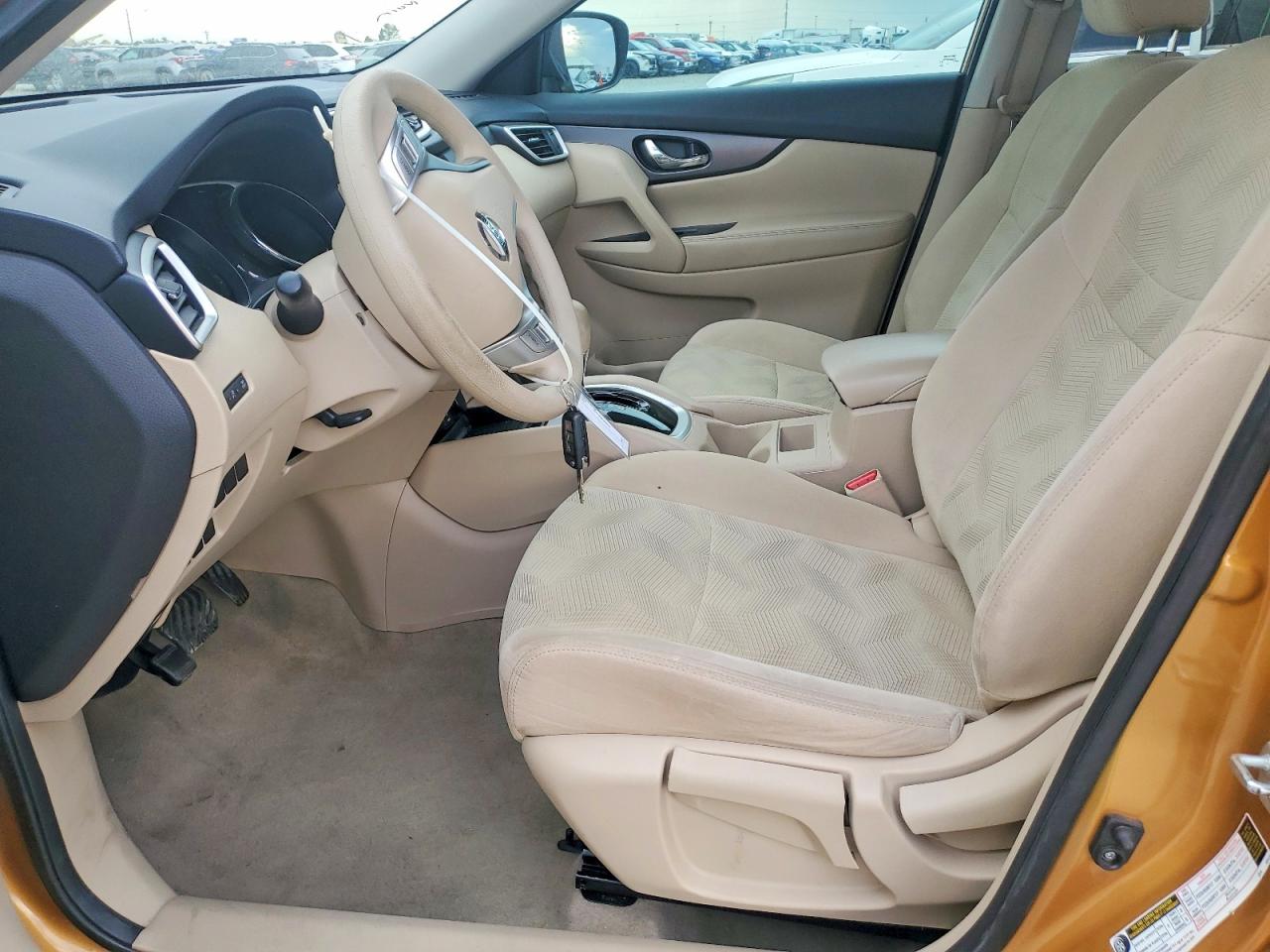 2015 Nissan Rogue S Gold vin: 5N1AT2ML0FC776143