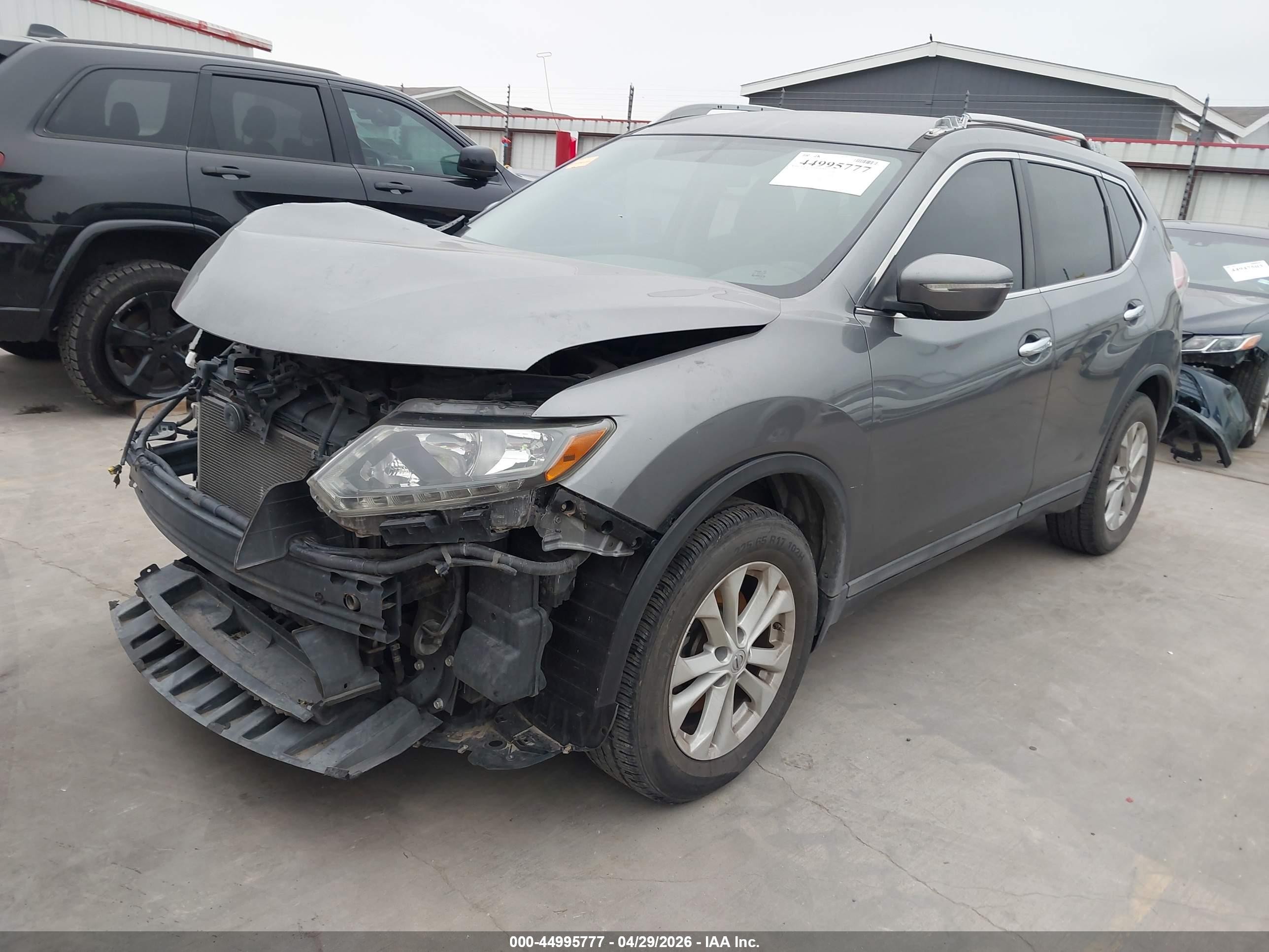 2015 Nissan Rogue Sv Gray vin: 5N1AT2ML0FC899540