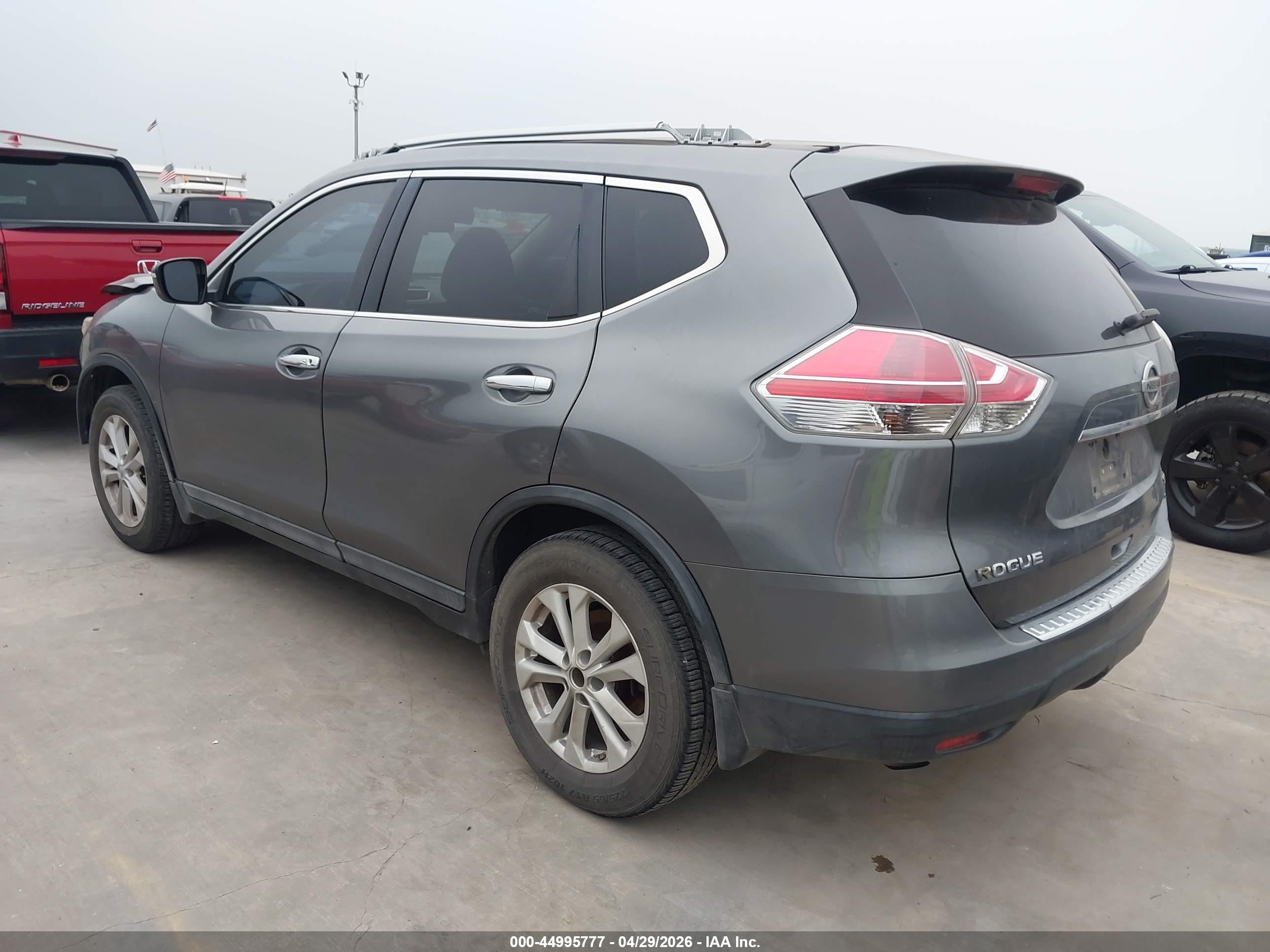 2015 Nissan Rogue Sv Gray vin: 5N1AT2ML0FC899540